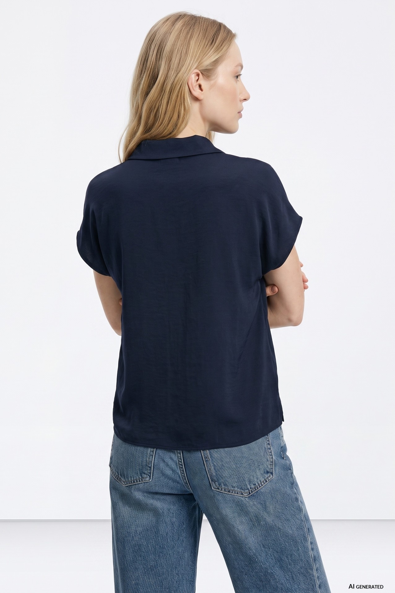 Blue Short Sleeve Shirt