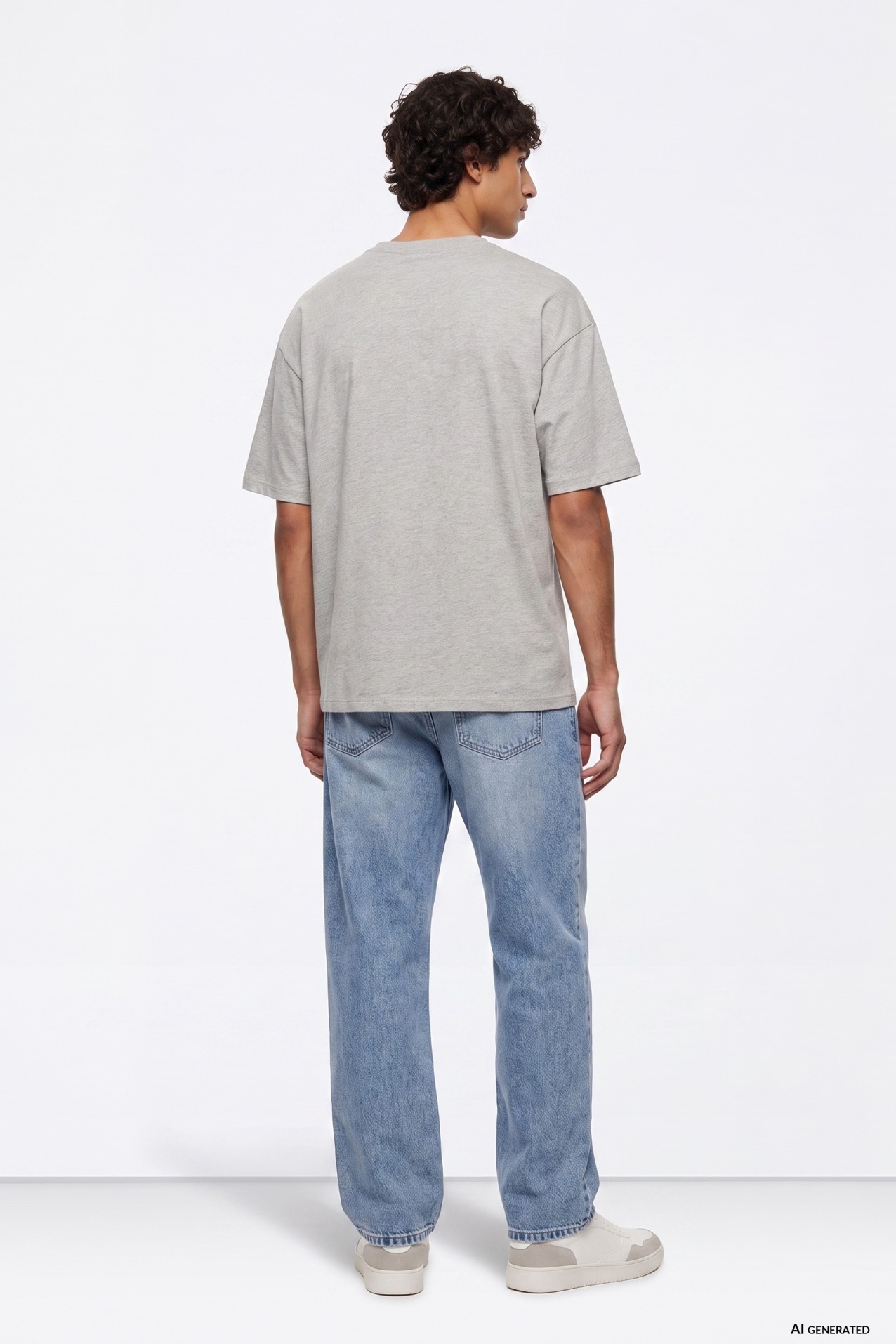 Vaqueros super baggy azul claro