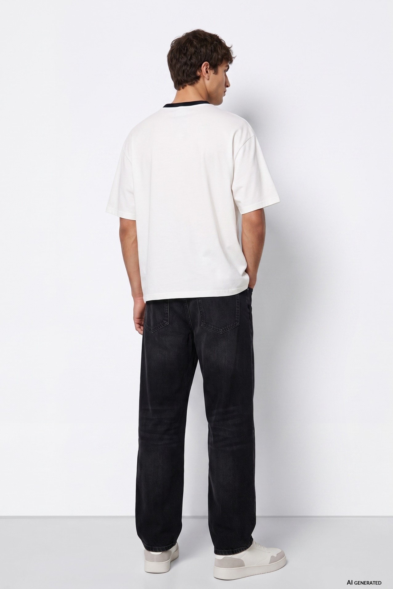 Wide Fit Black Jeans