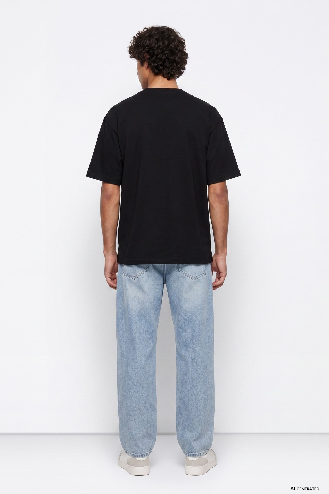 Jeans largos ballon azul claro