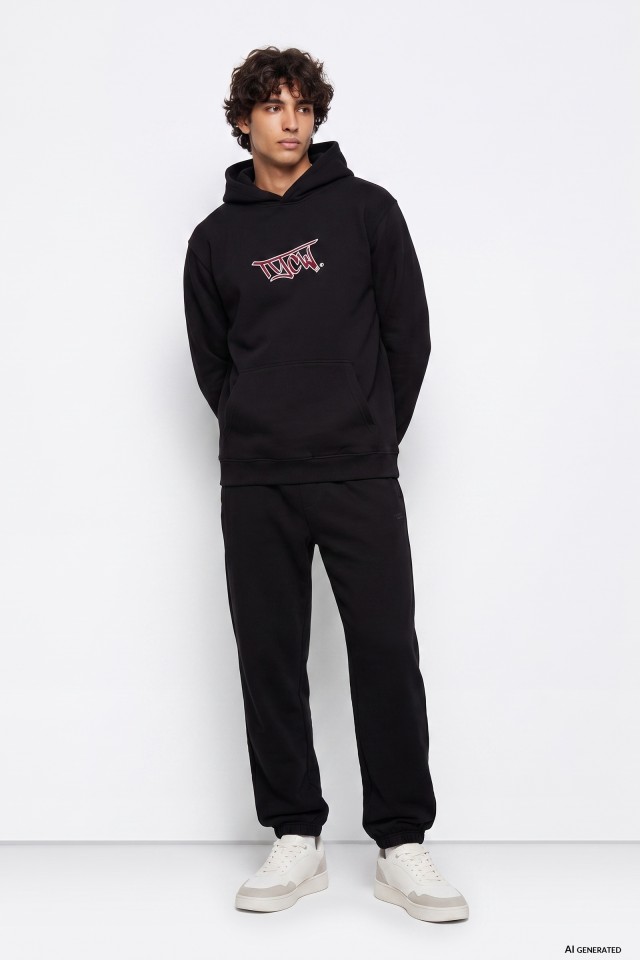 Black Relaxed Fit Trousers