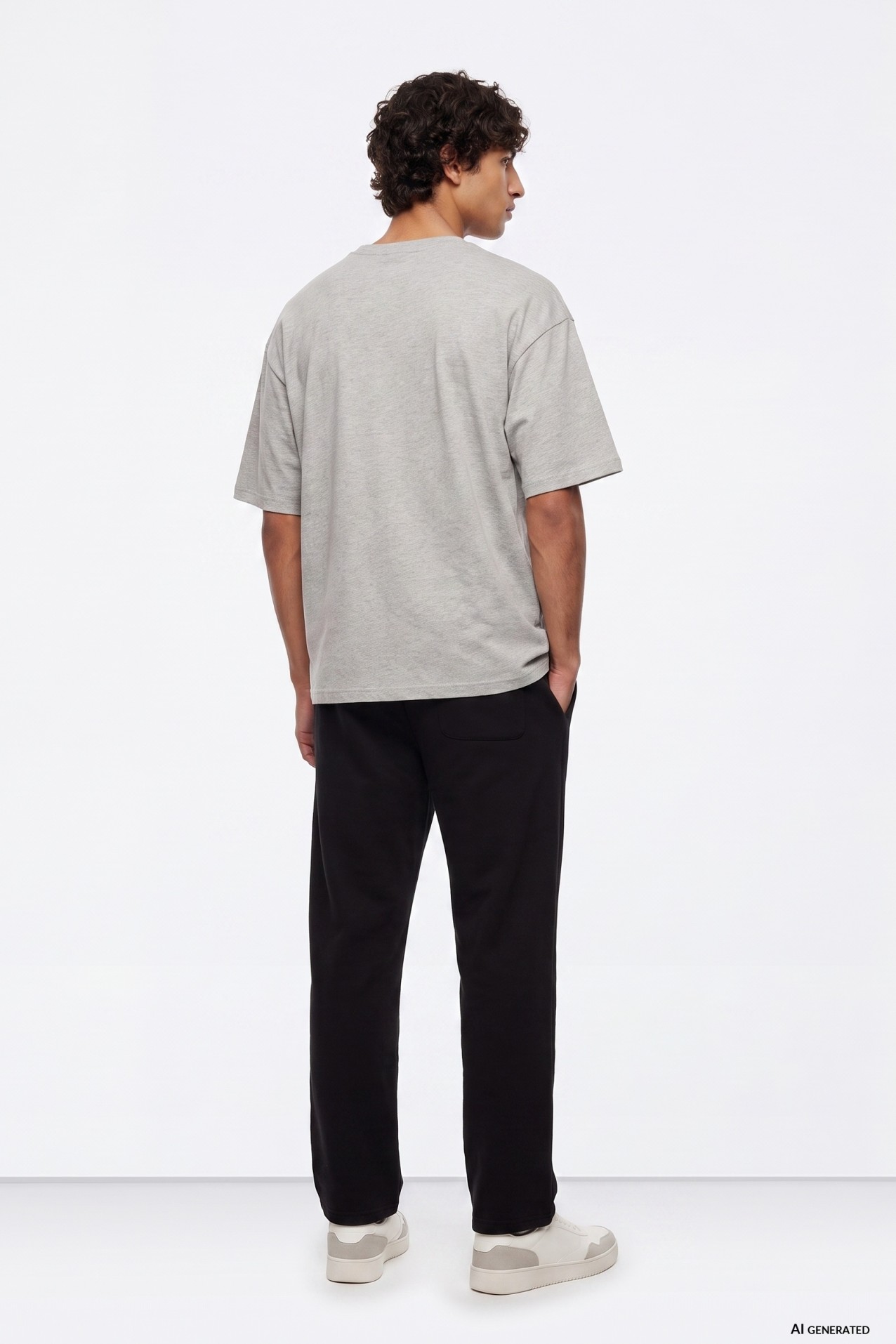 Black Baggy Fit Trousers