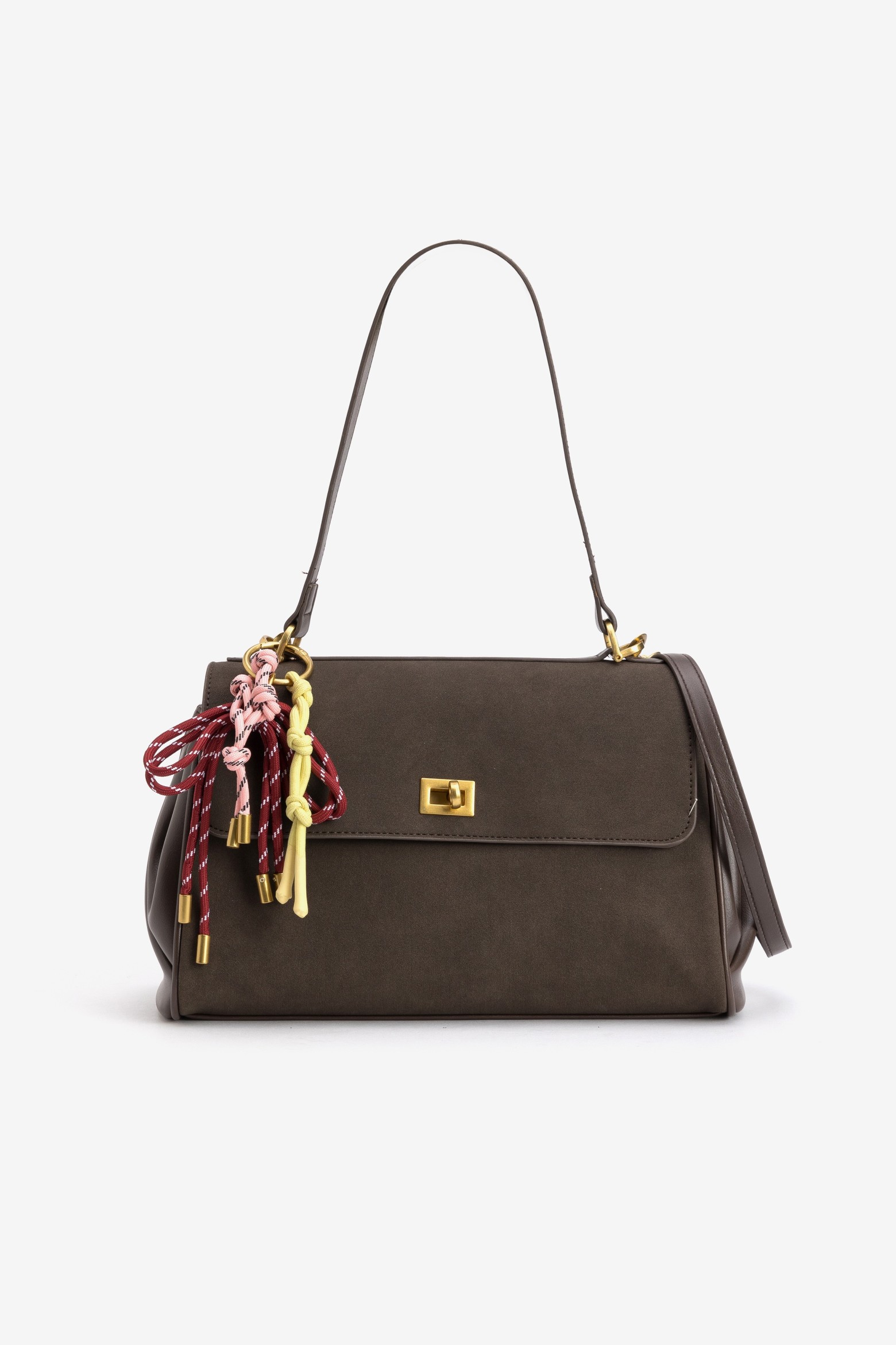Bolso marrón oscuro clásico