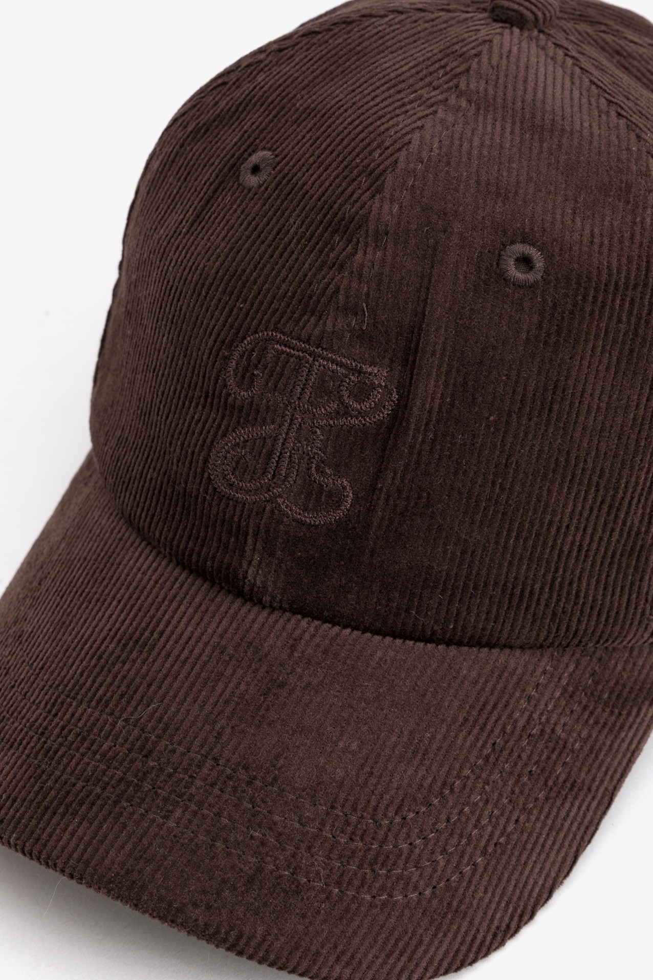 Dark Brown Corduroy Cap