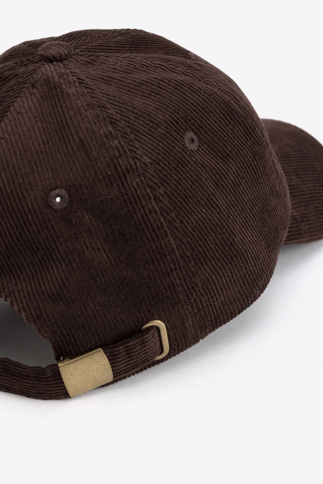 Dark Brown Corduroy Cap