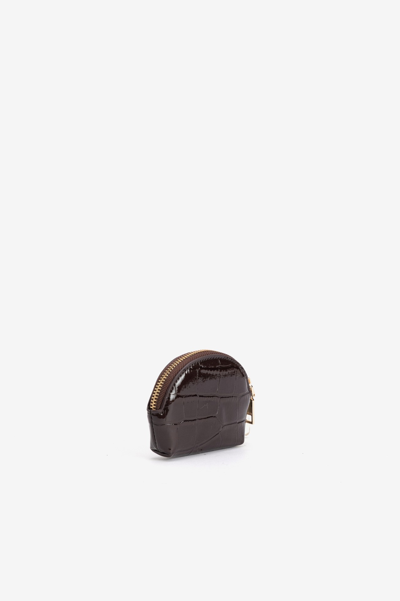 Porta-moedas castanho escuro