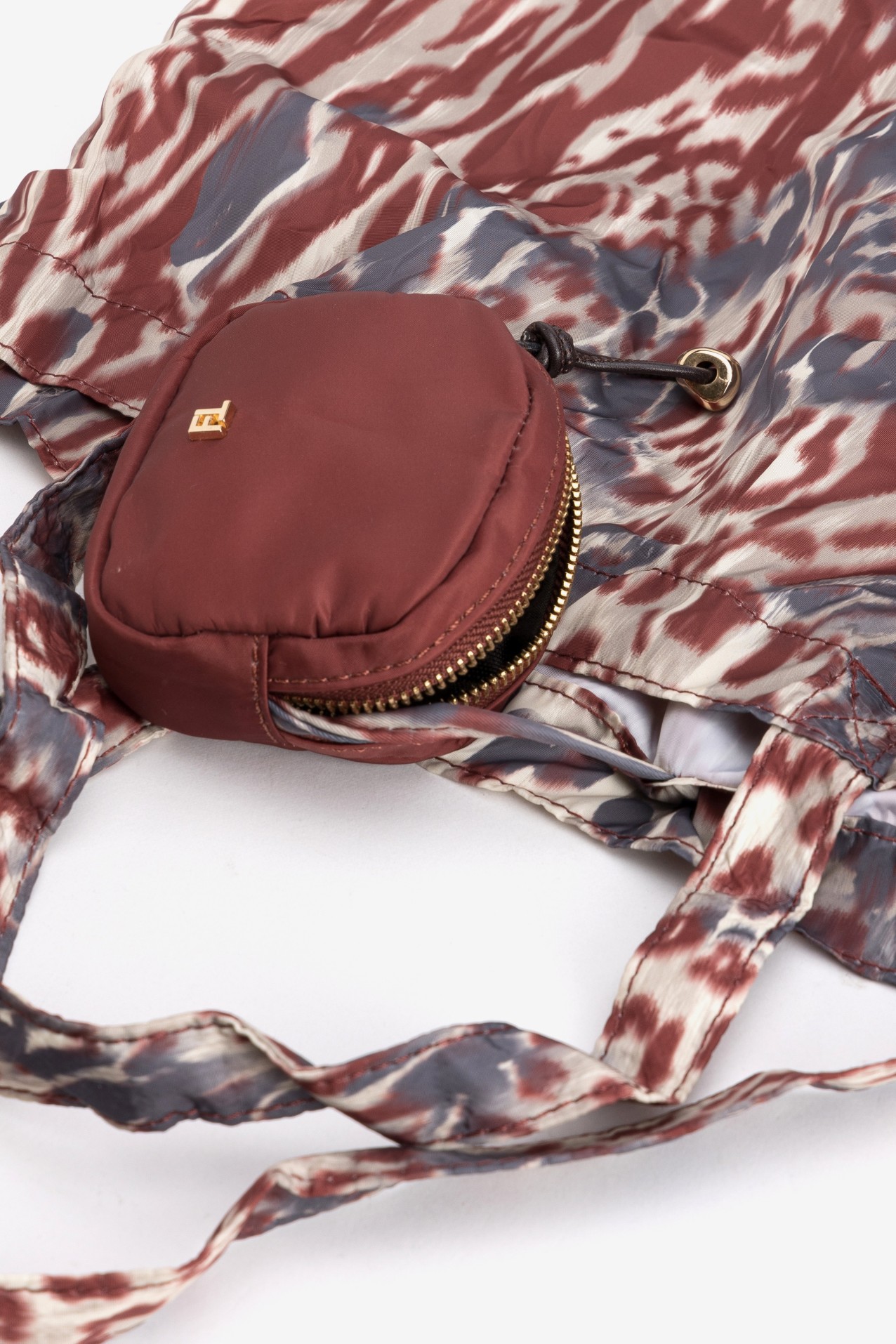 Compact Brown Coin Purse