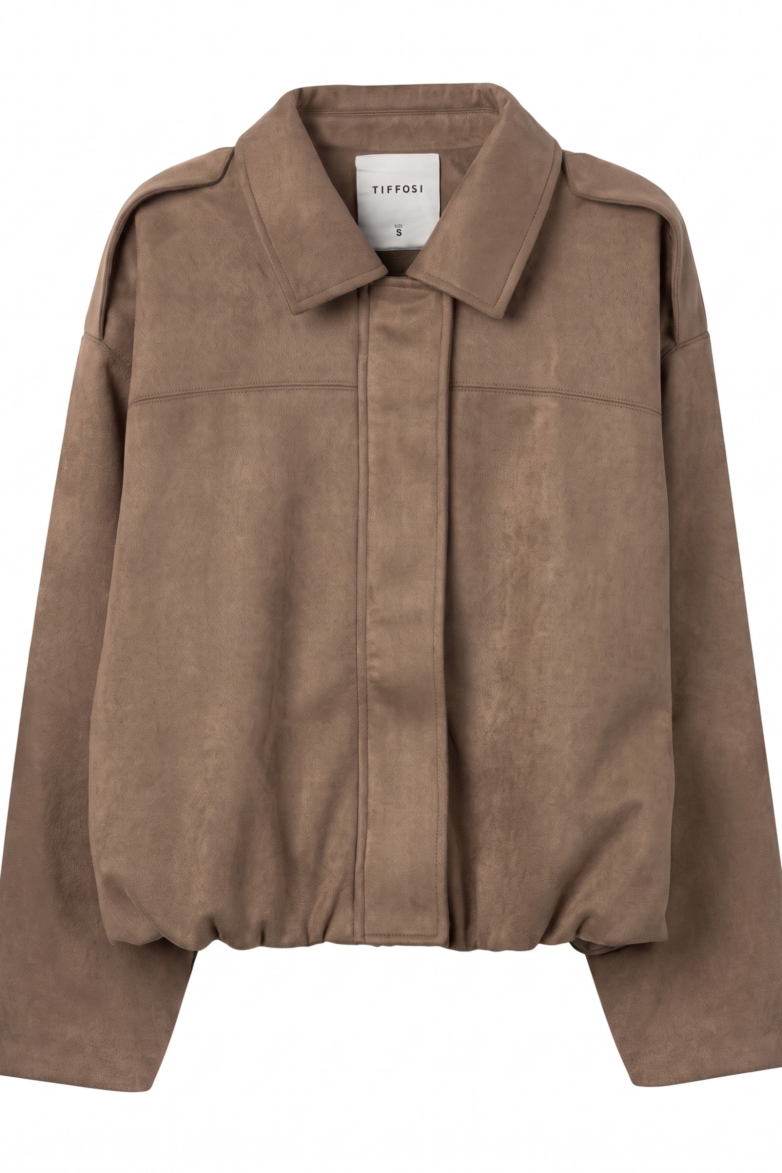 Beige Loose Fit Jacket