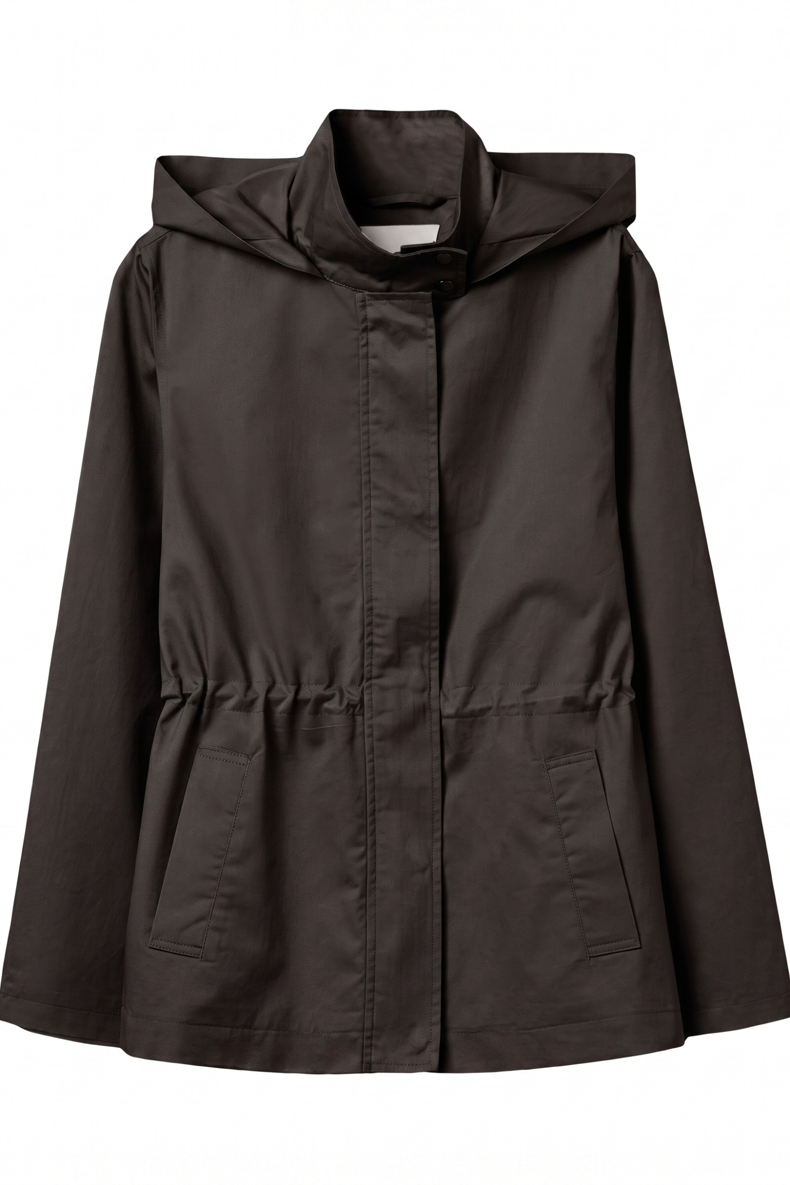 Grey Oversize Hooded Jacket