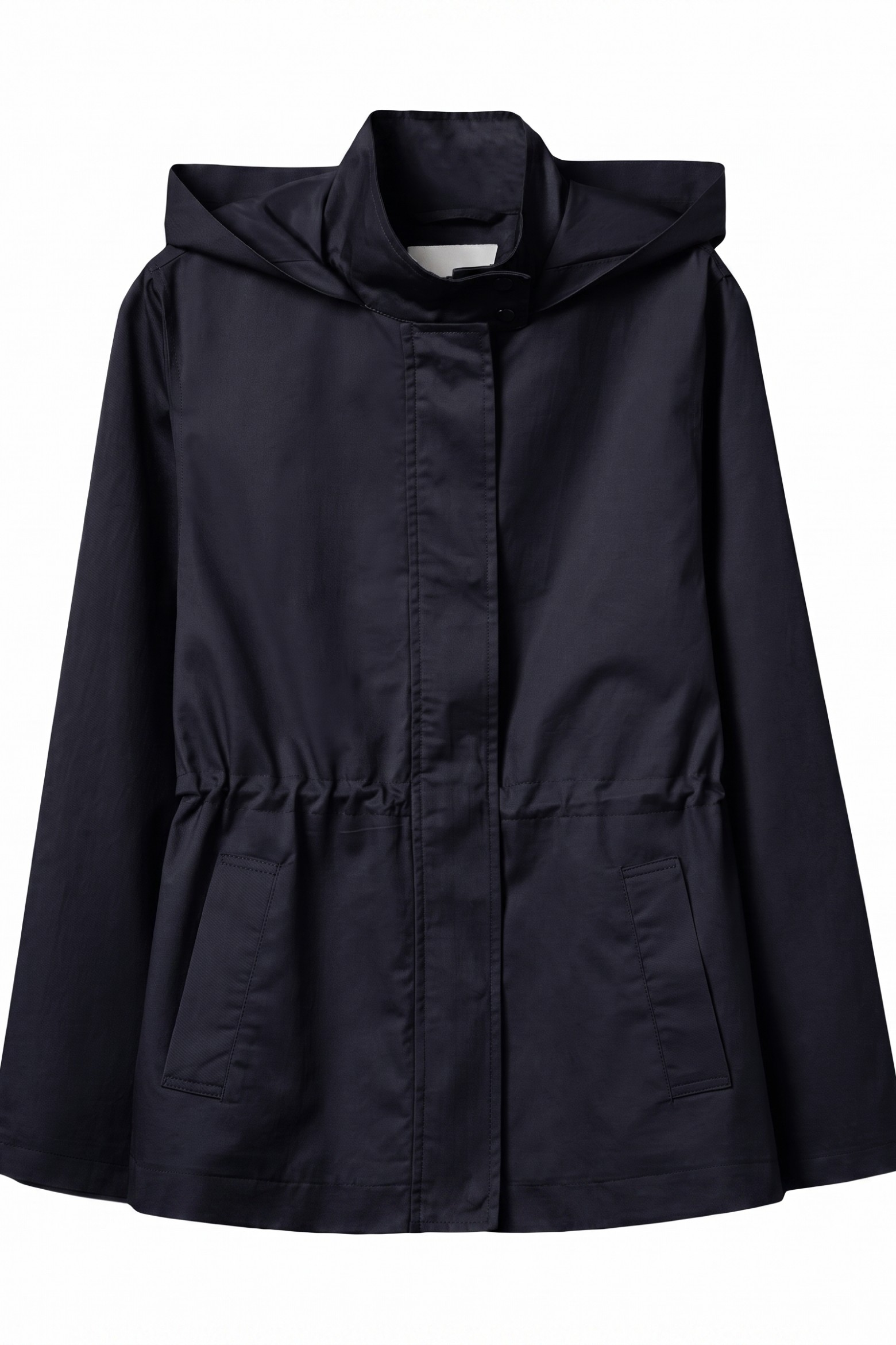 Chaqueta azul corte amplio