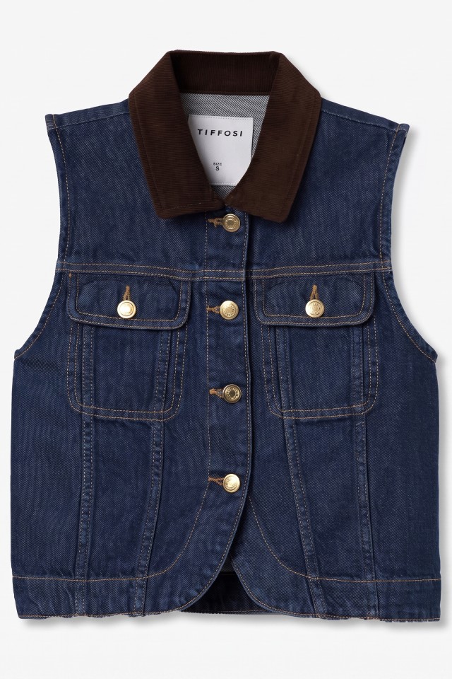 Dark Blue Denim Vest Dark Blue Denim Vest