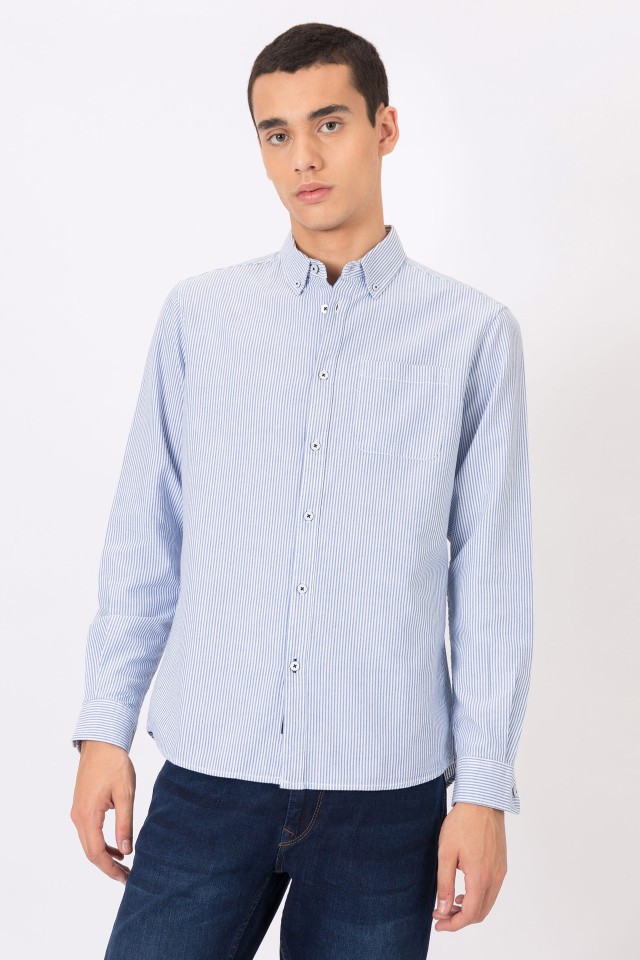 Camisa Regular Fit Oxford �s Riscas