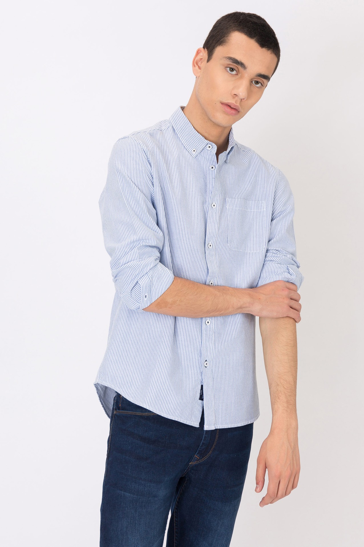 Camisa Regular Fit Oxford �s Riscas