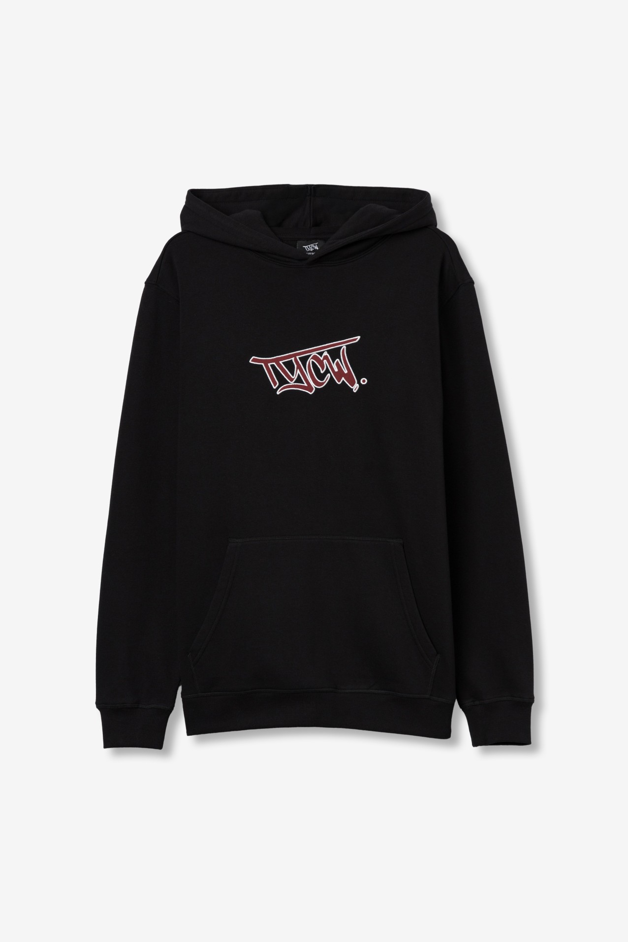 Black Oversize Graphic Hoodie