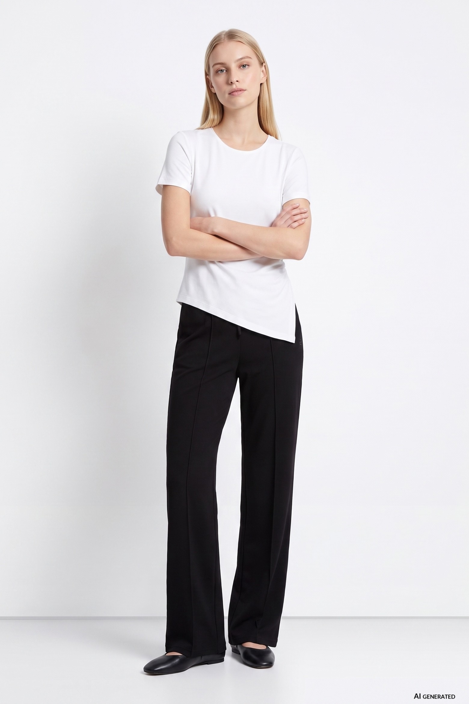 Minimalist Black Wide Pants