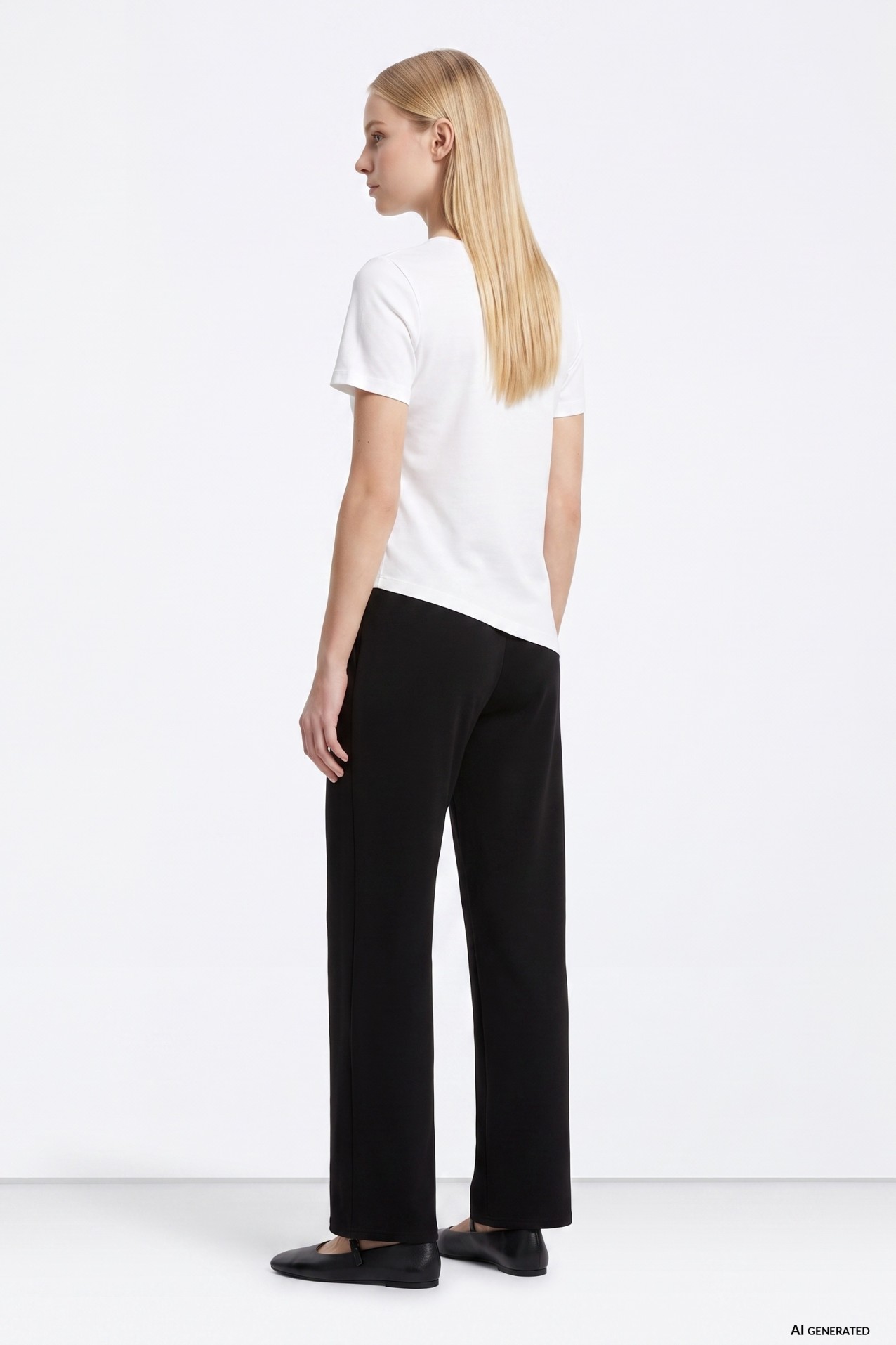 Minimalist Black Wide Pants