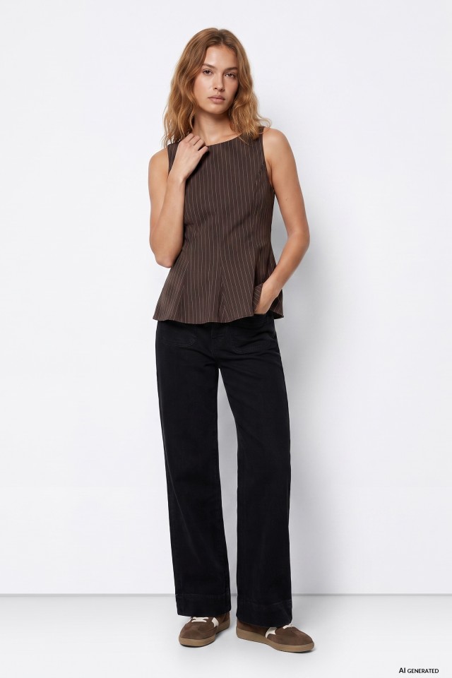 High Waist Wide Black Jeans High Waist Wide Black Jeans