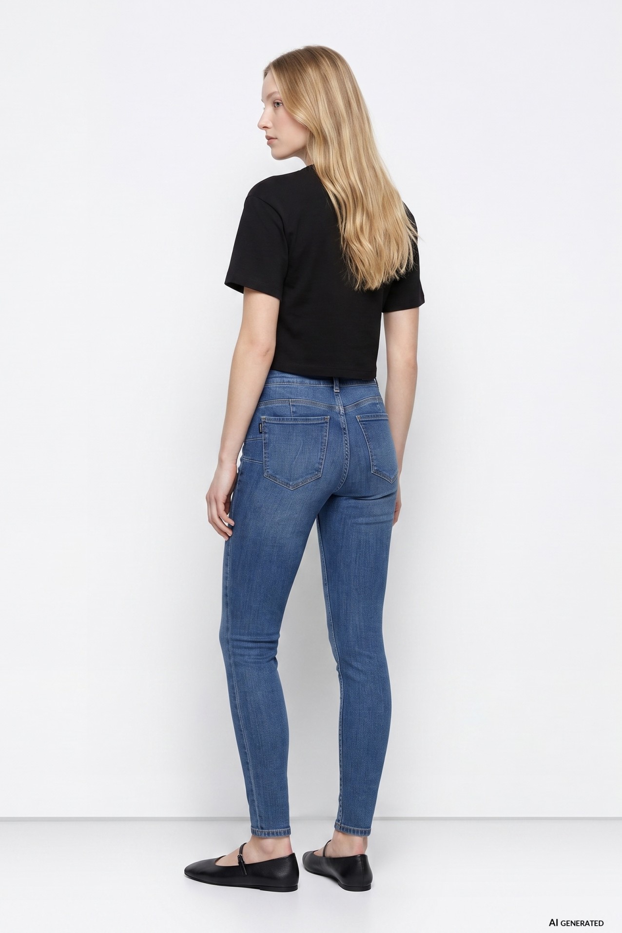 Jeans skinny azul cl�sico