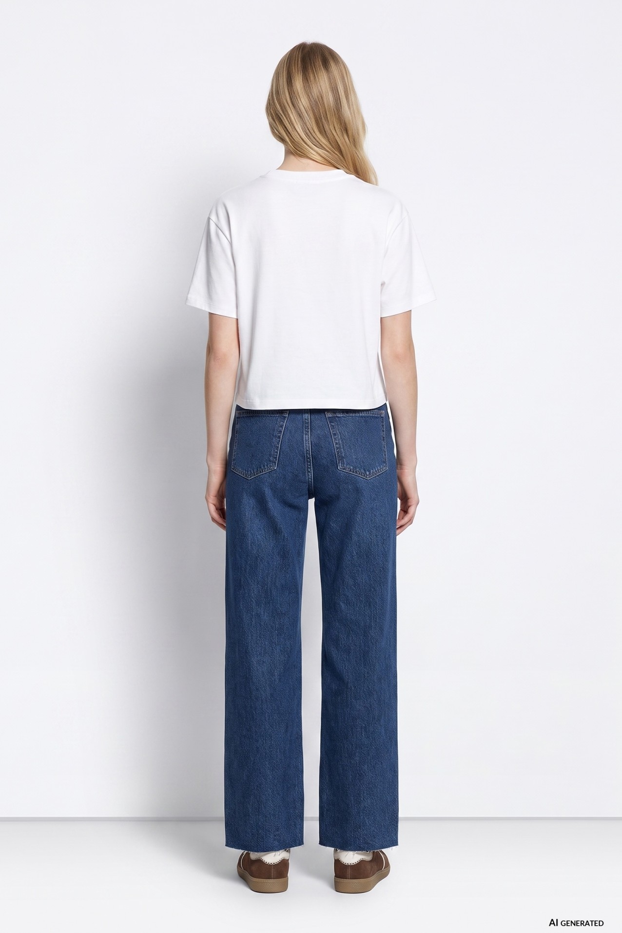 Jeans largos azul escuro