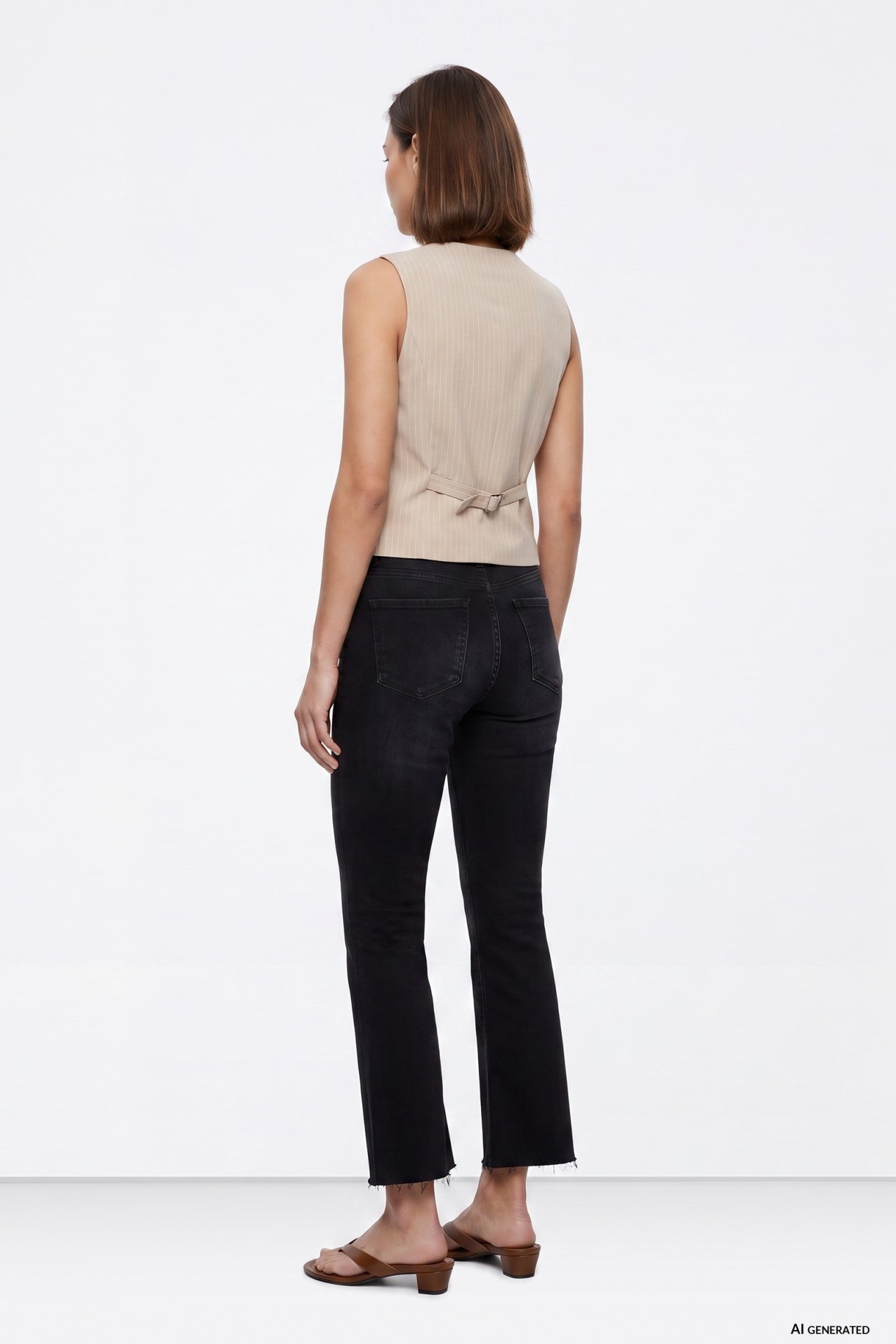 Jeans push-up acampanados negros