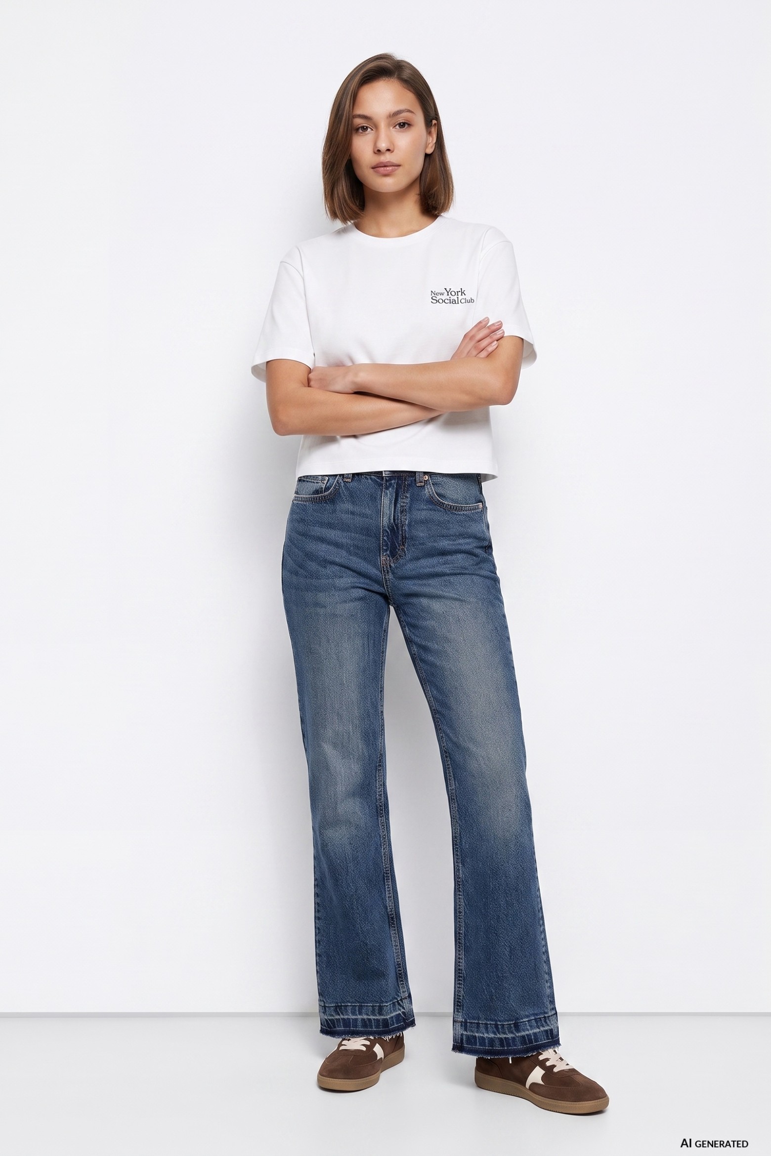 Dark Blue Straight Jeans