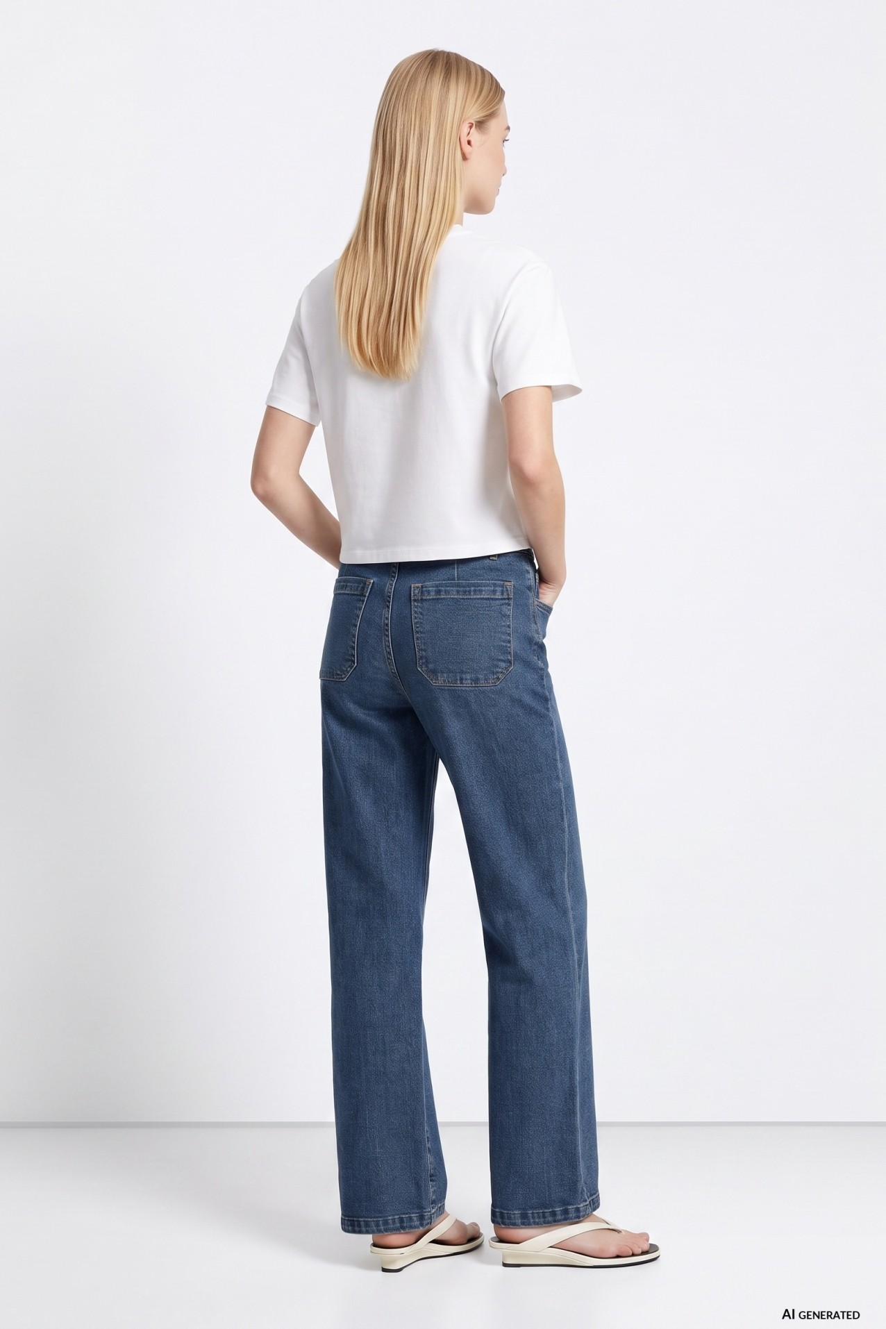 Louise Wide-Leg High Jeans