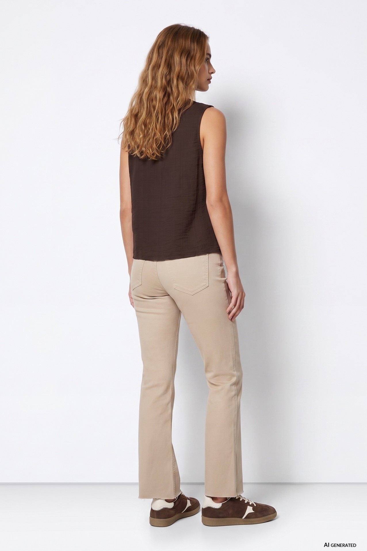 Light Beige Straight Jeans