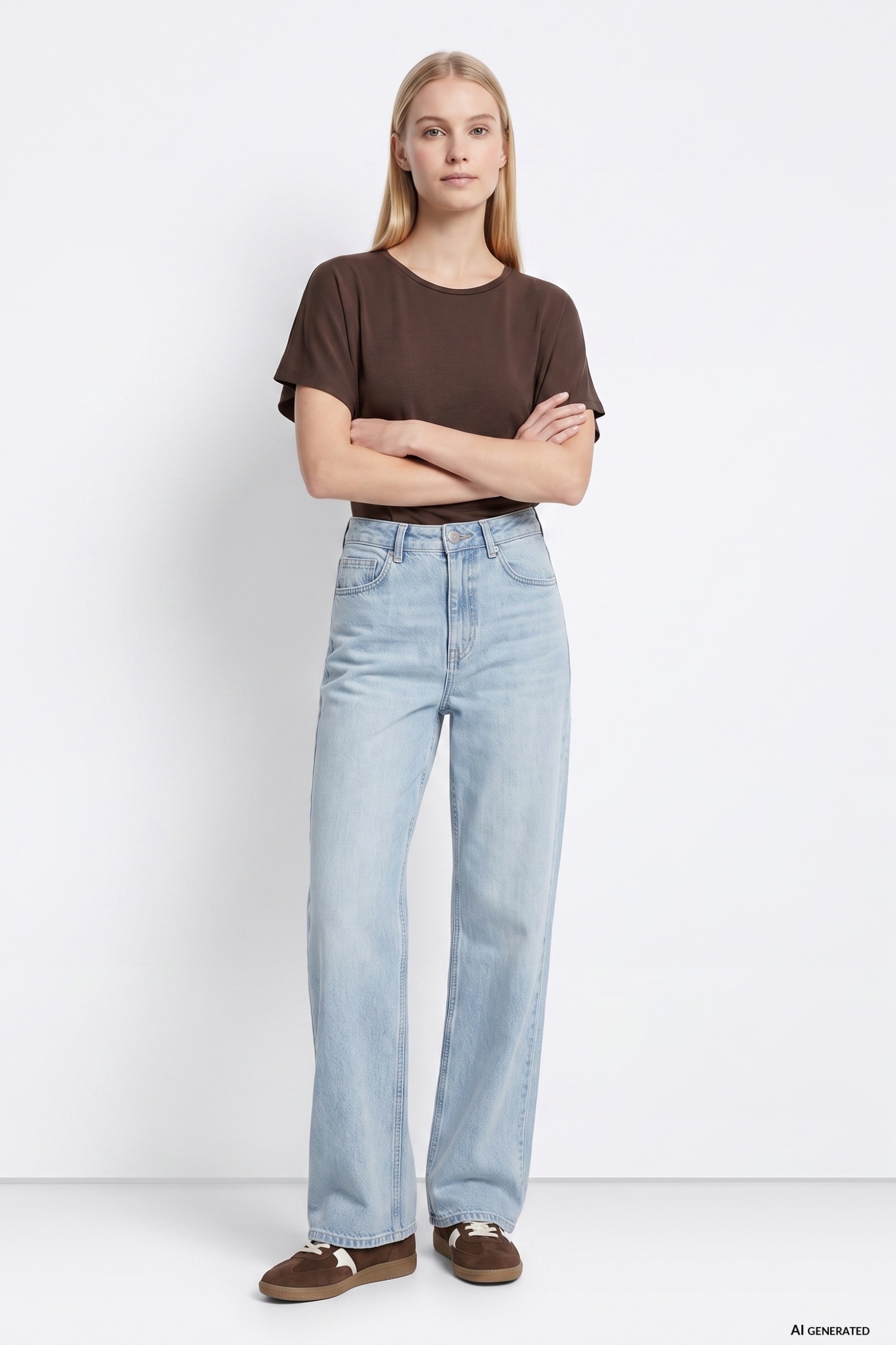 Light Blue Straight Jeans