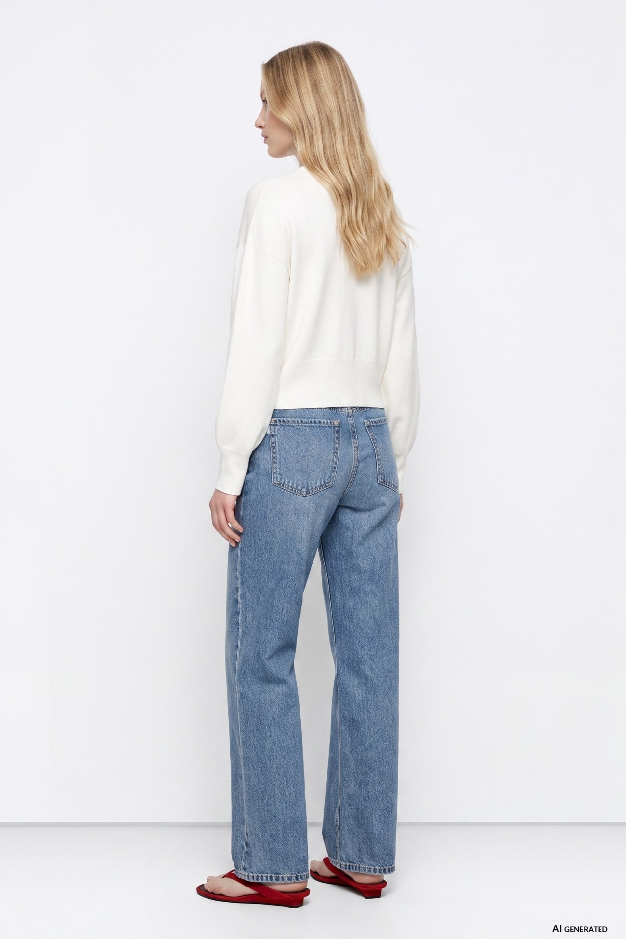 Wide Leg High Waist Jeans