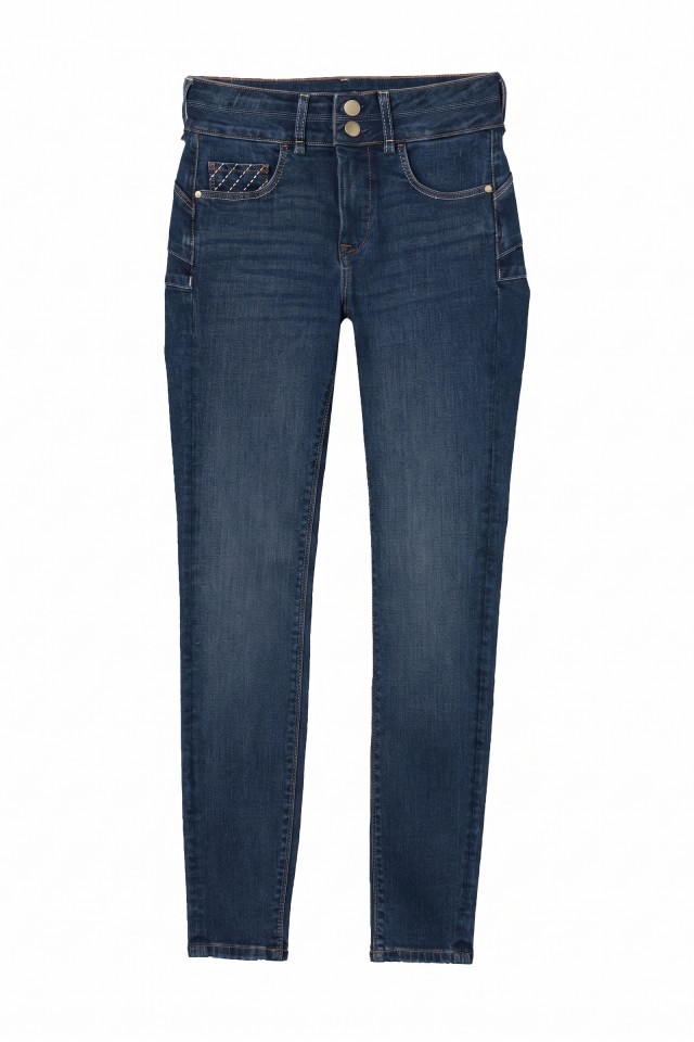 Jeans skinny azul escuro Jeans skinny azul escuro