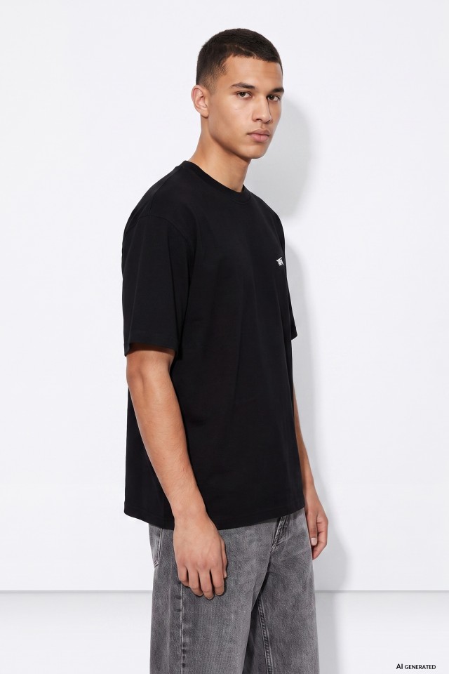 Black Oversized Short Sleeve T-shirt