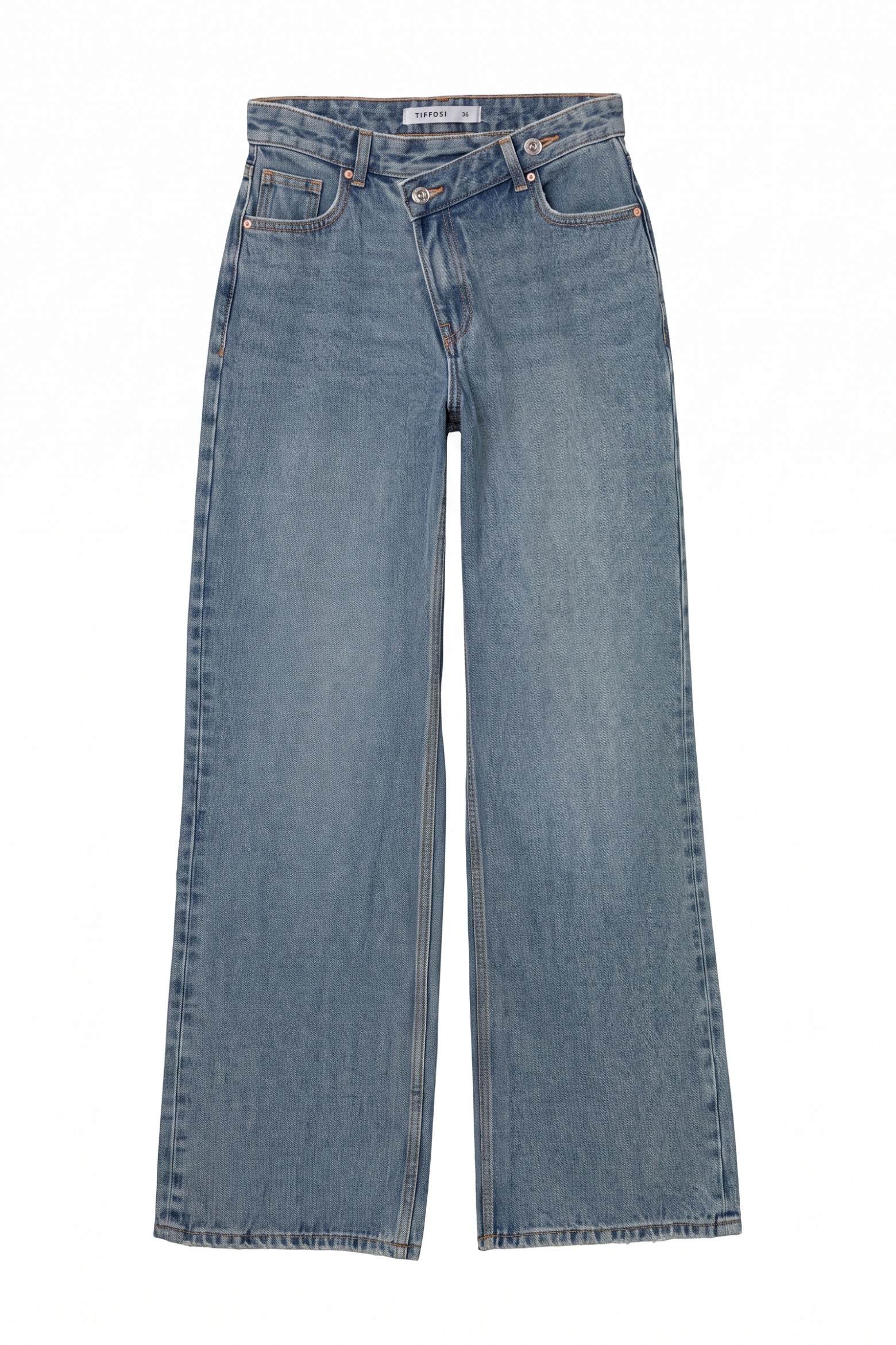 Jeans femeninos de pierna ancha