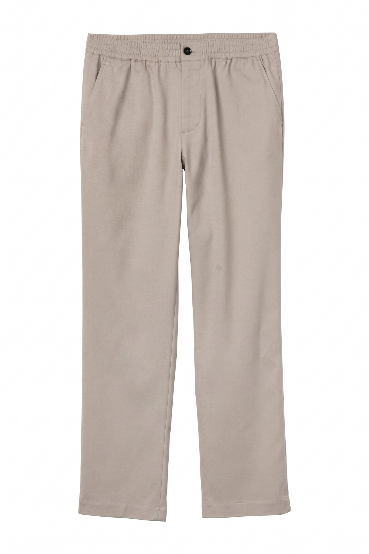 Beige Relaxed Fit Trousers