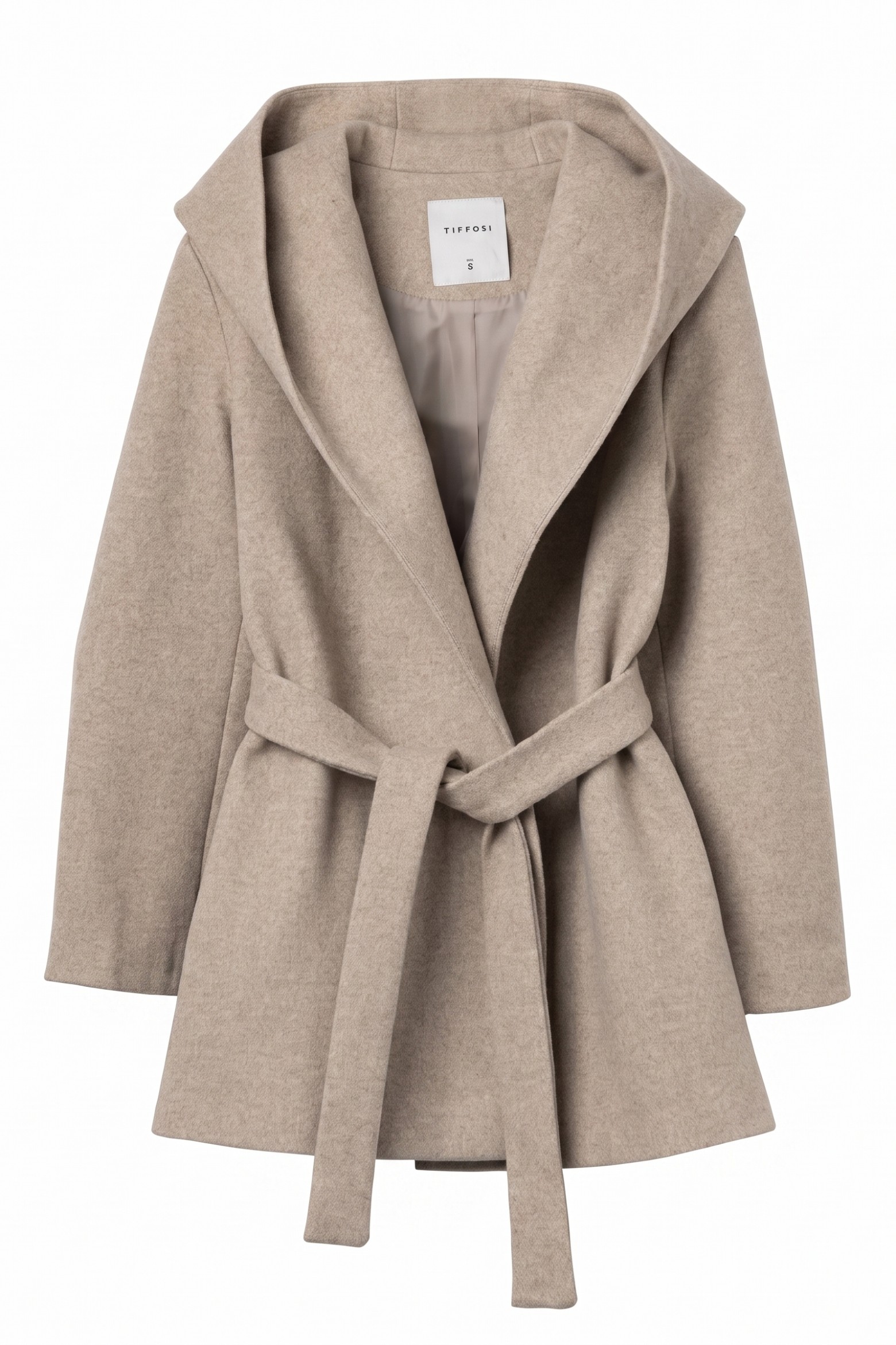 Beige Coat With Hood