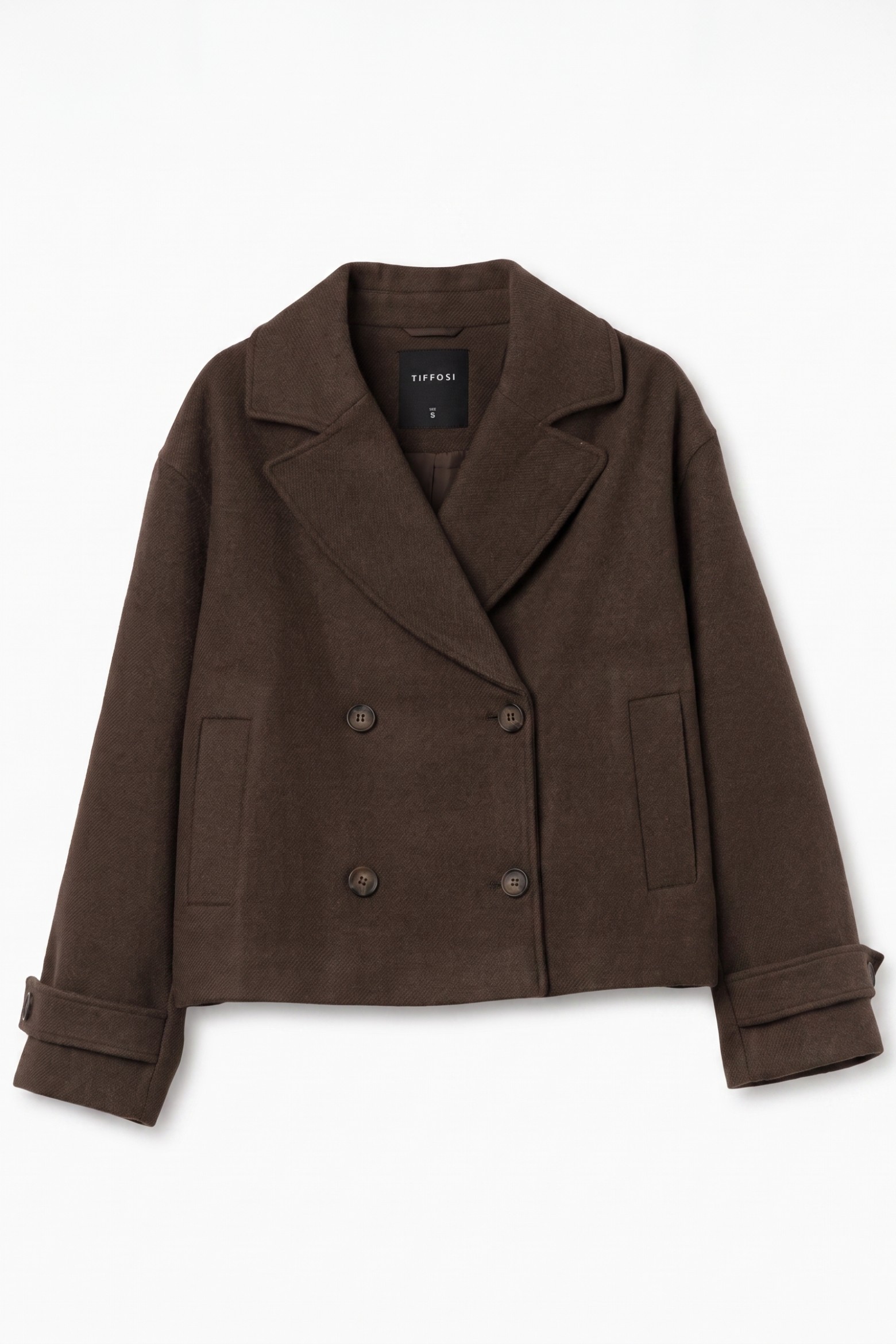 Chaqueta corta marr�n chocolate