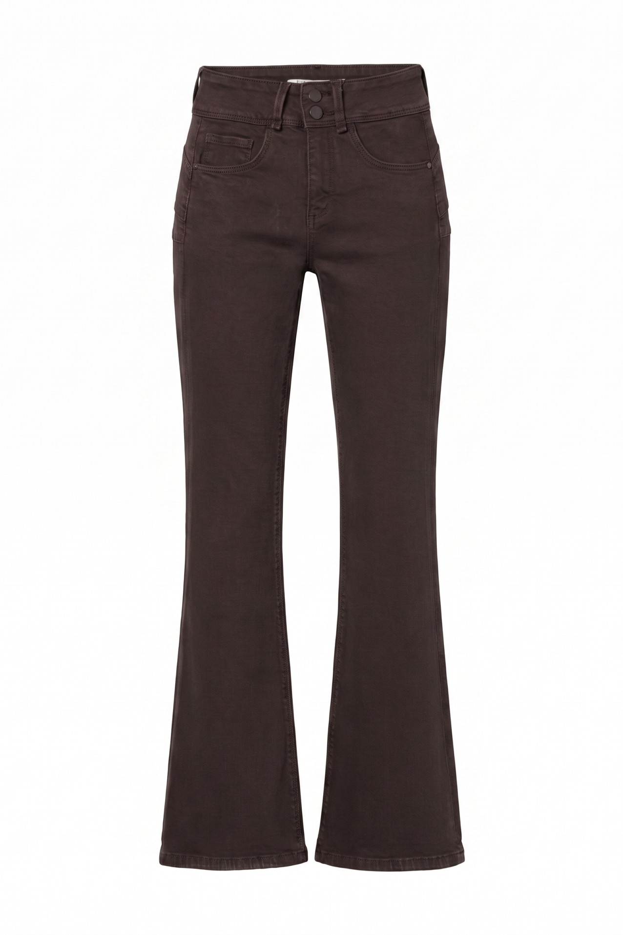 Dark Flare Double-Up Jeans