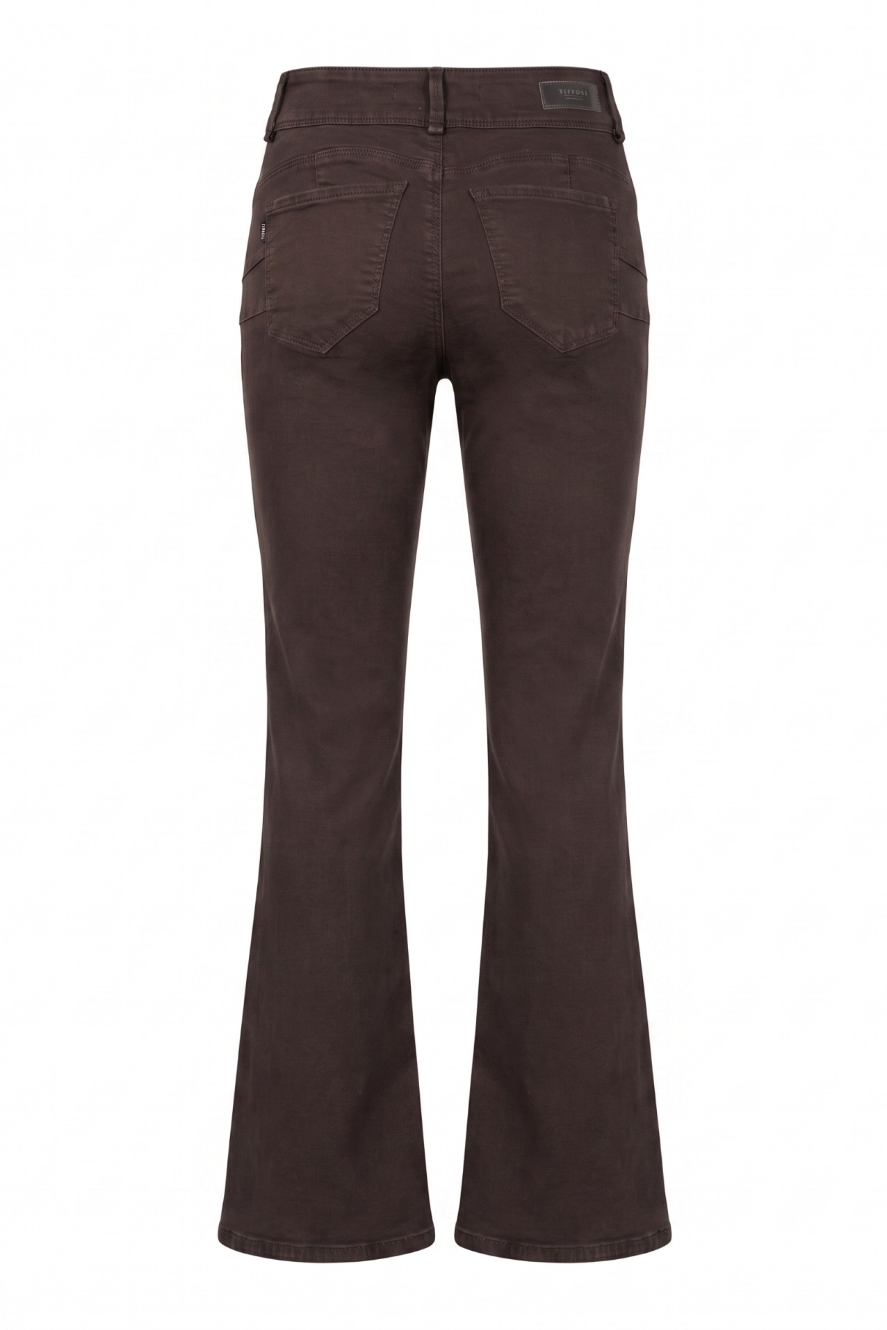 Dark Flare Double-Up Jeans