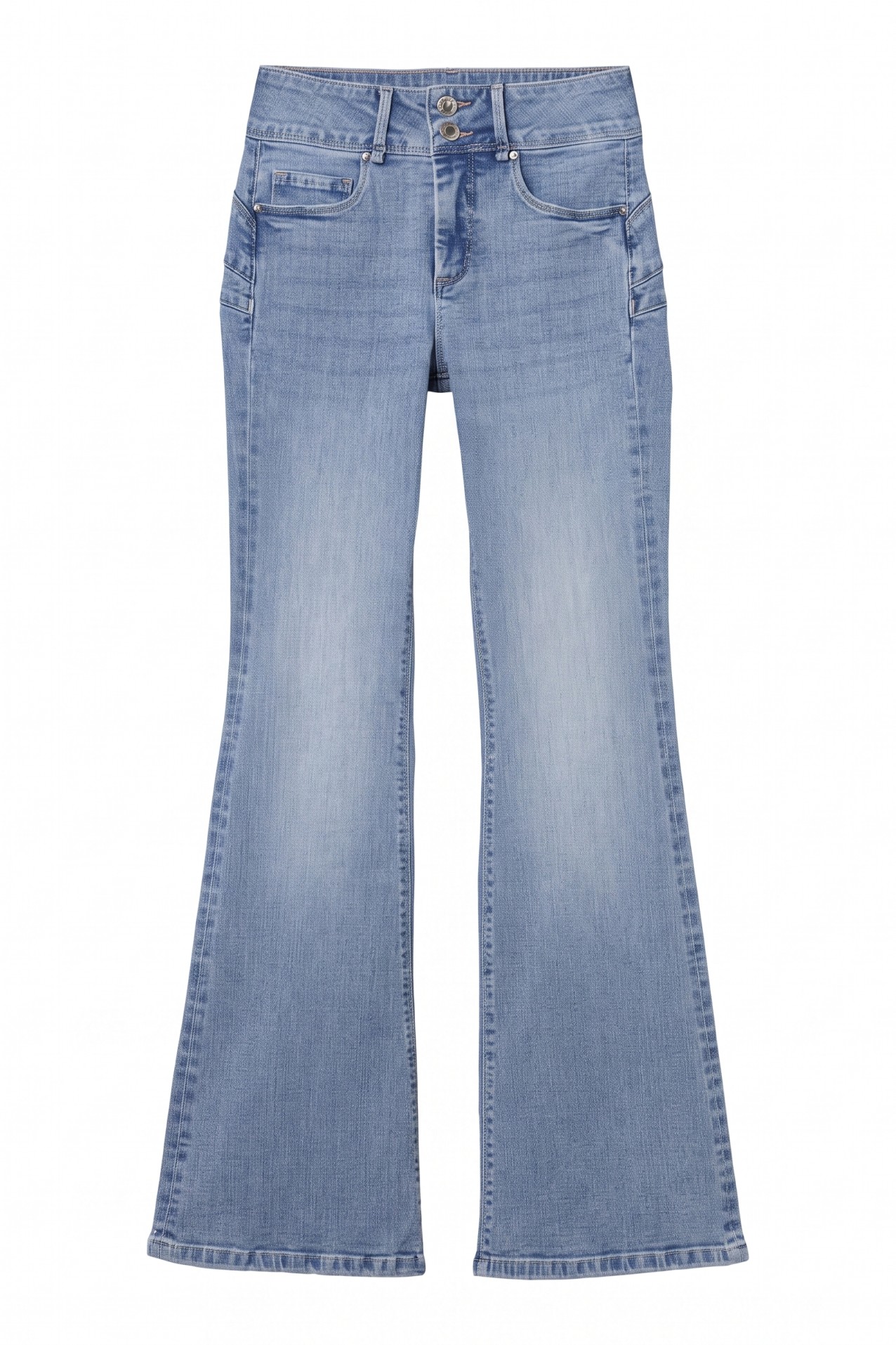 Jeans flare azul claro
