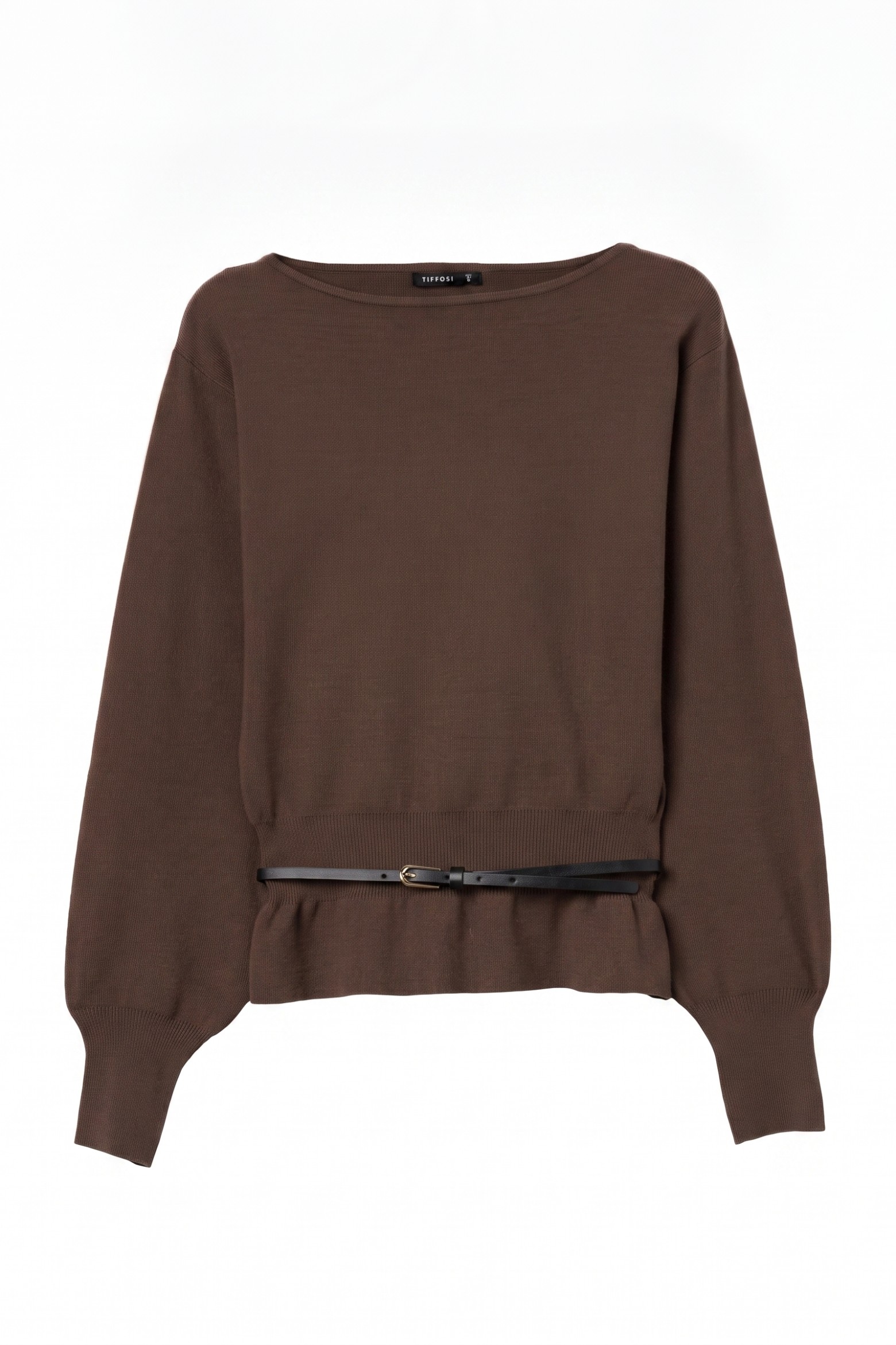 Brown relaxed-fit sweater