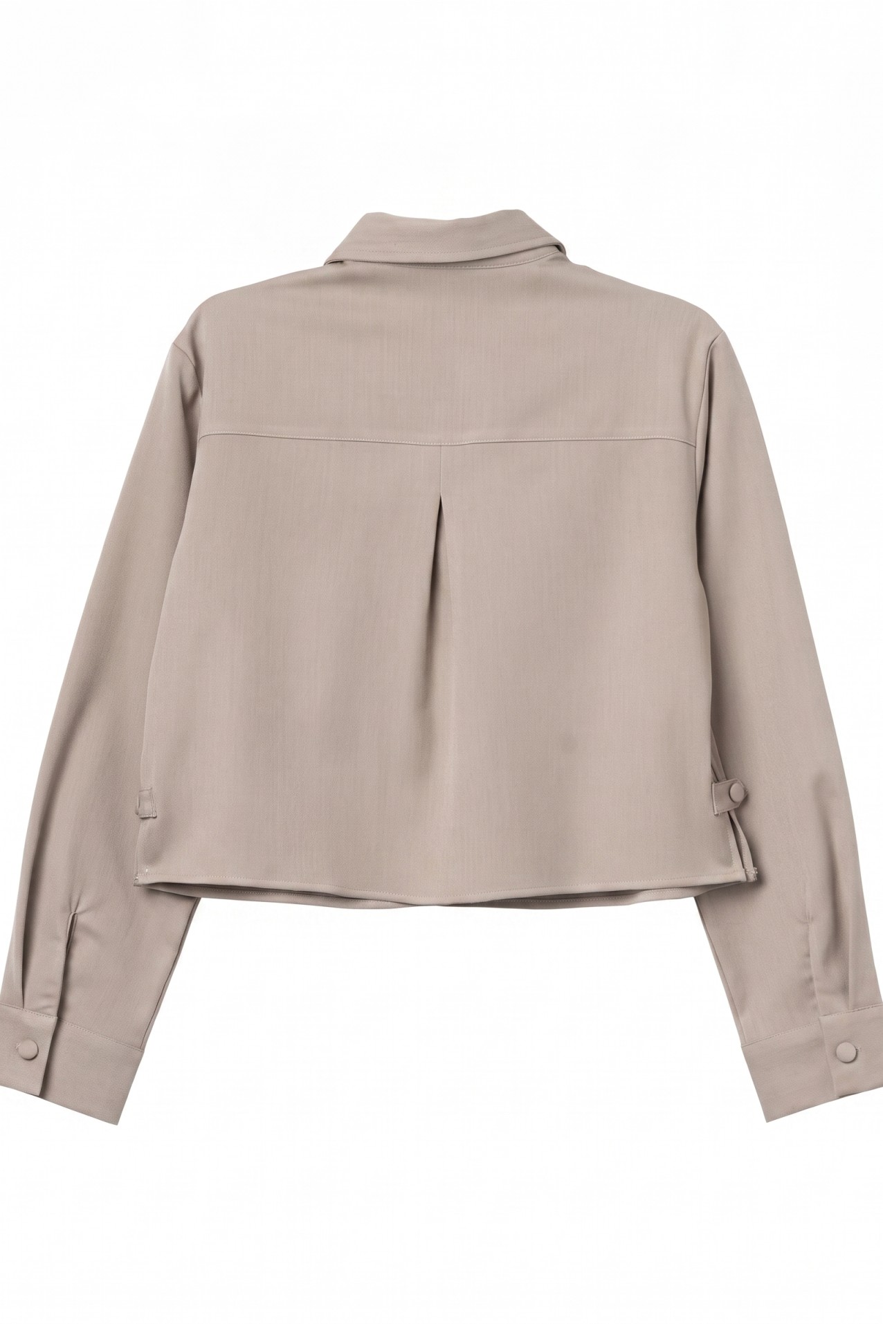 Camisa beige corte cropped