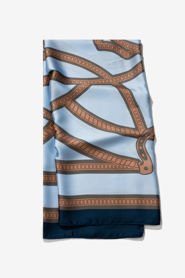 Light Blue Minimalist Scarf