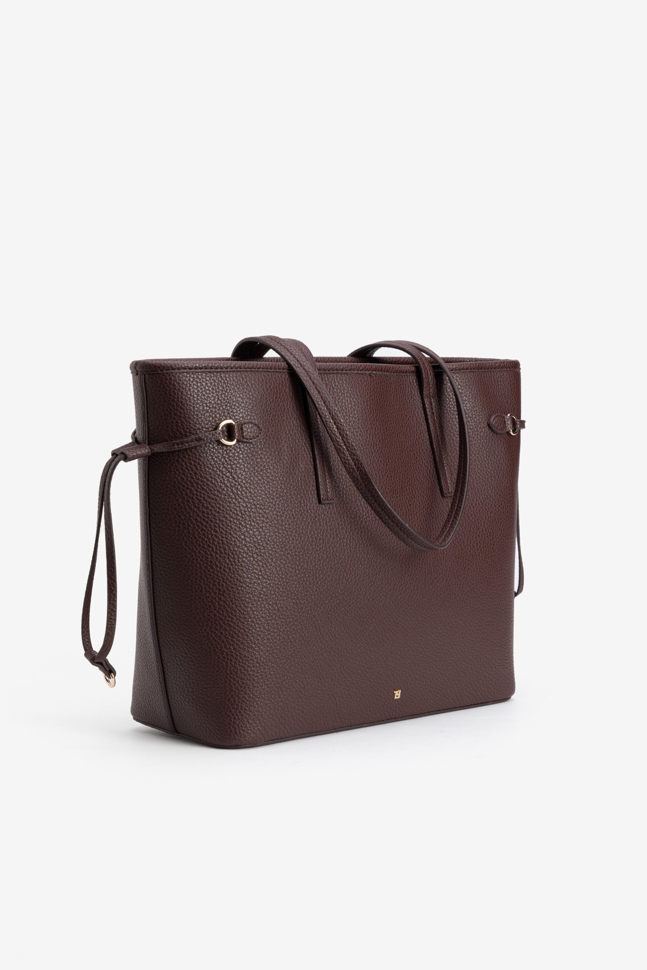 Shopper burdeos con asas largas