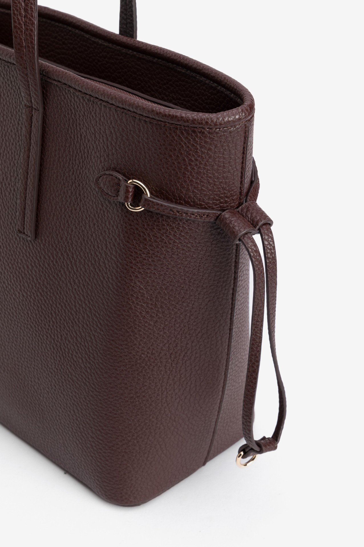 Shopper burdeos con asas largas
