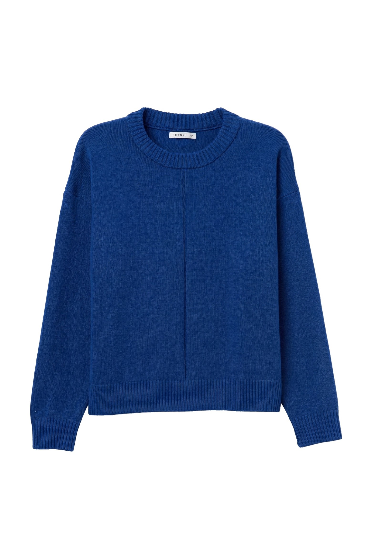 Camisola azul com corte largo