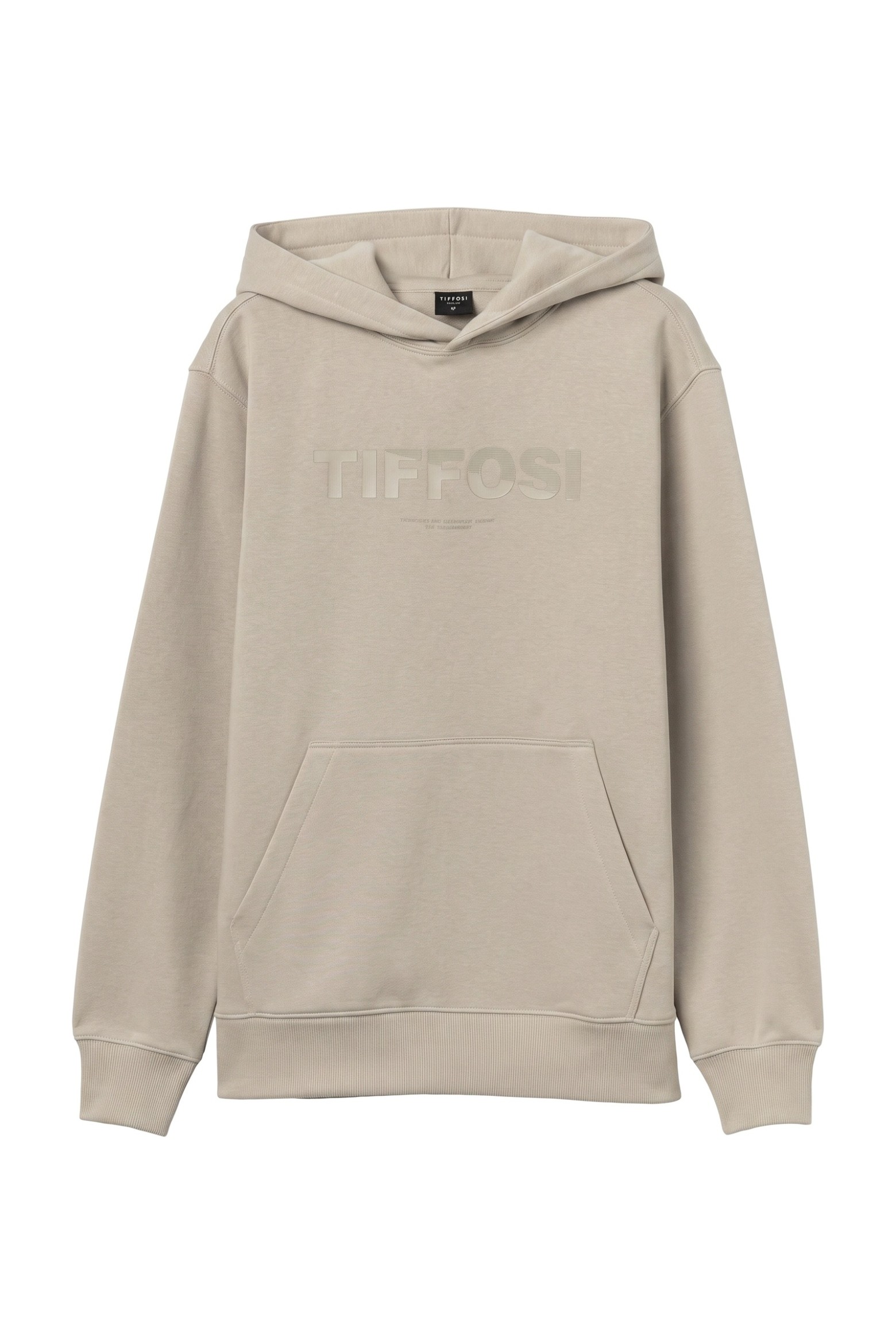 Beige Casual Hoodie