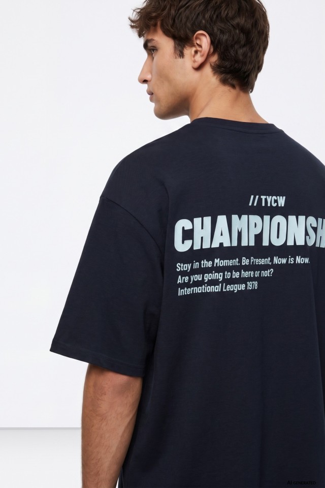 Oversized Blue Championship Tee Oversized Blue Championship Tee