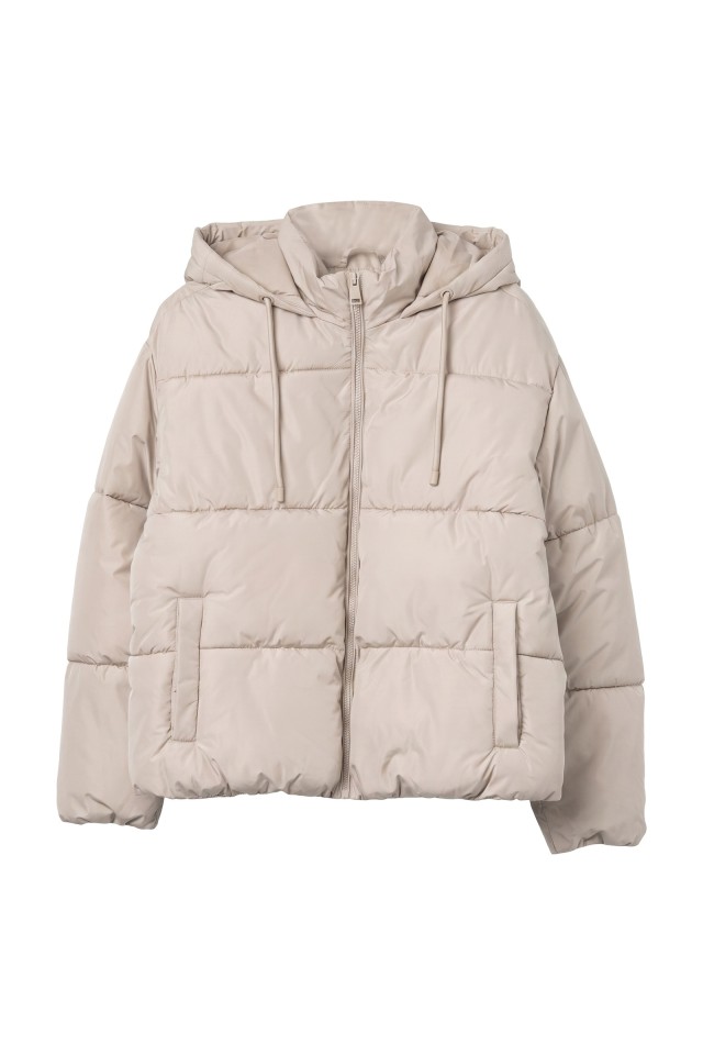 Beige Cropped Puffer Jacket Beige Cropped Puffer Jacket
