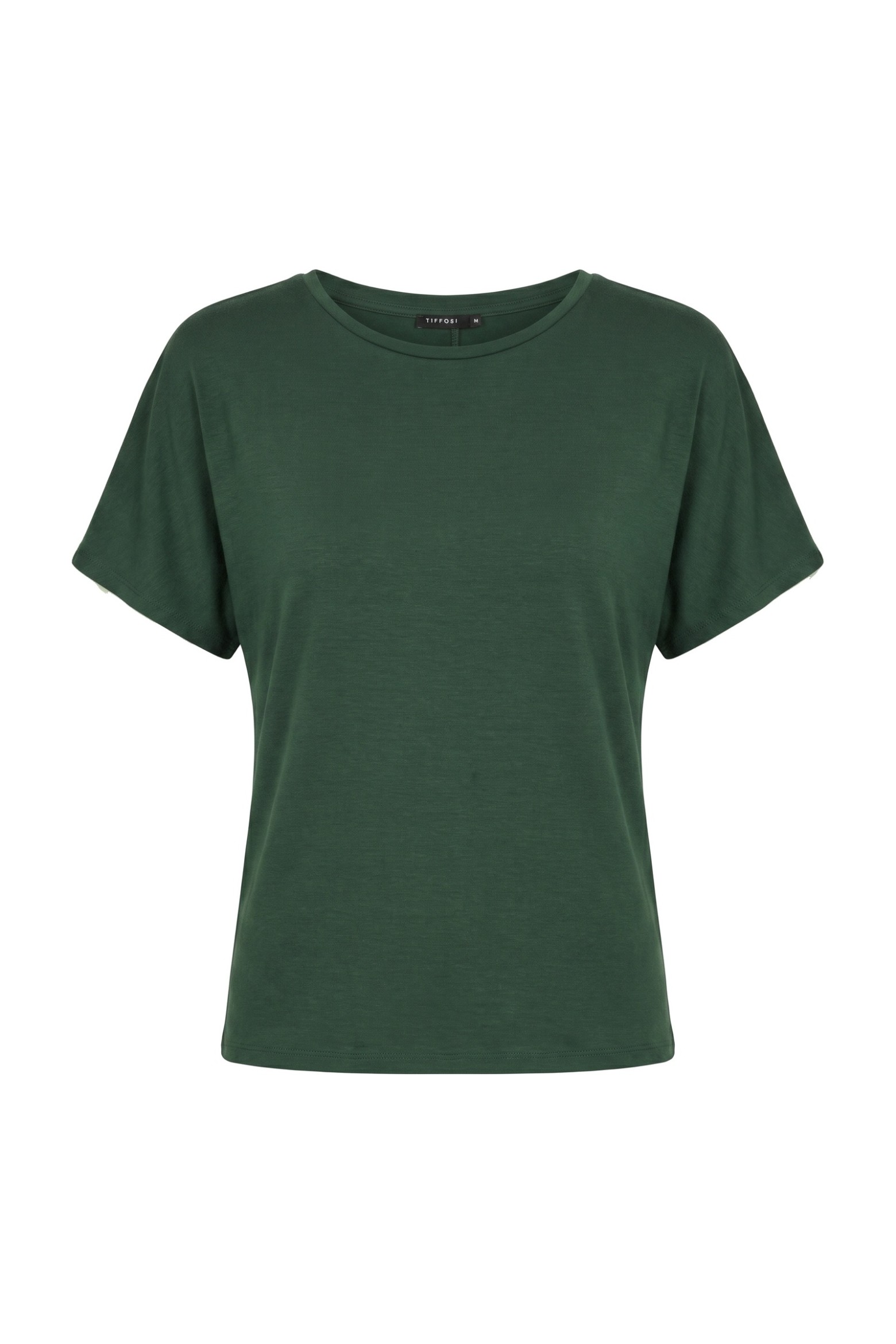 T-shirt verde manga curta
