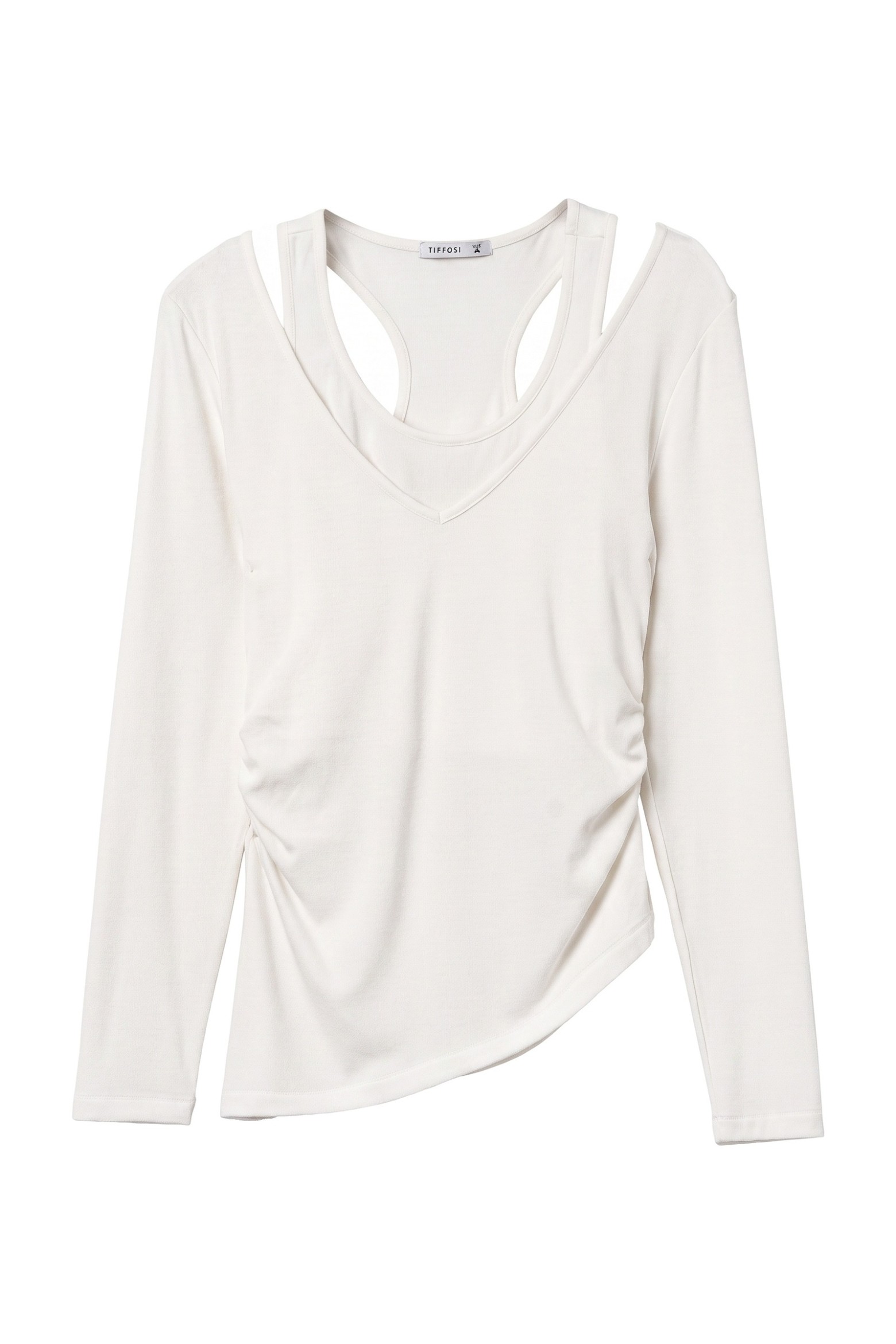 Beige Long Sleeve T-shirt