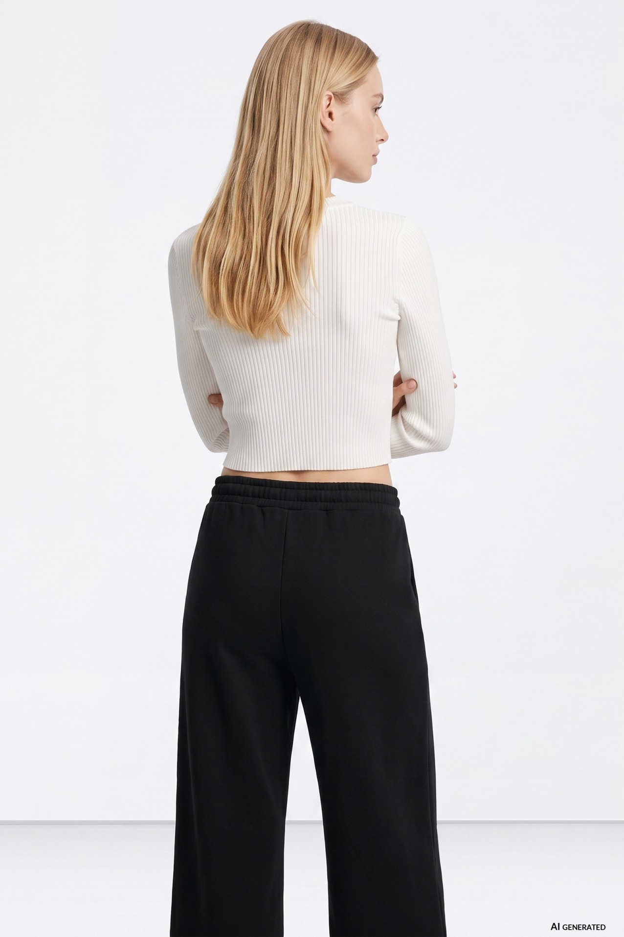 Off-White Fitted Knit Sweater